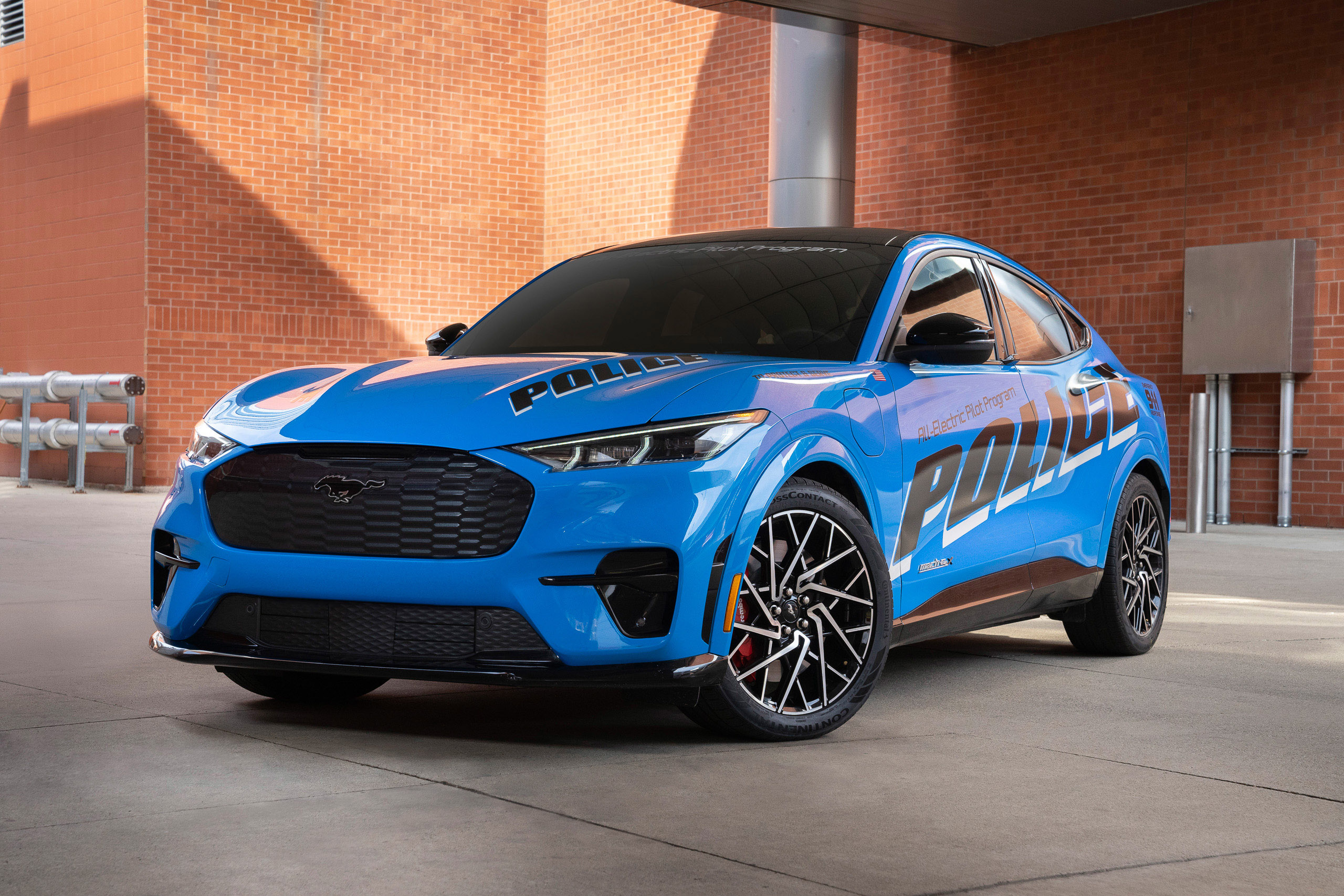 Ford is testing a Mustang Mach-E police car