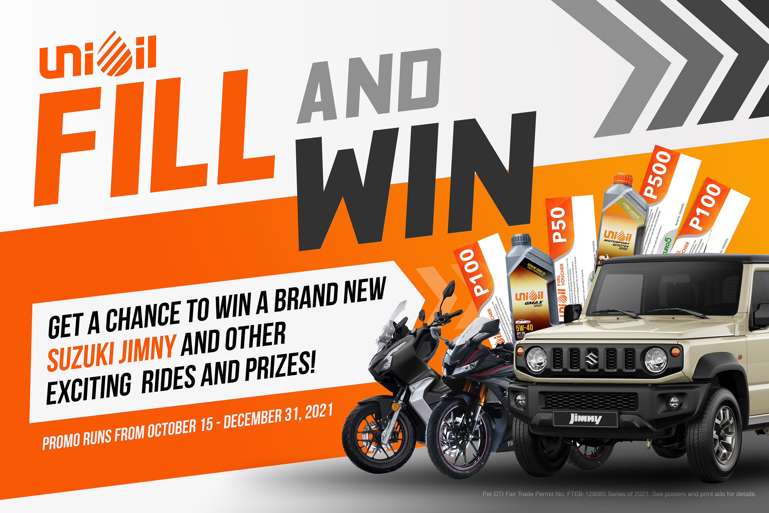 Get a chance to win prizes at Unioil's Fill and Win raffle