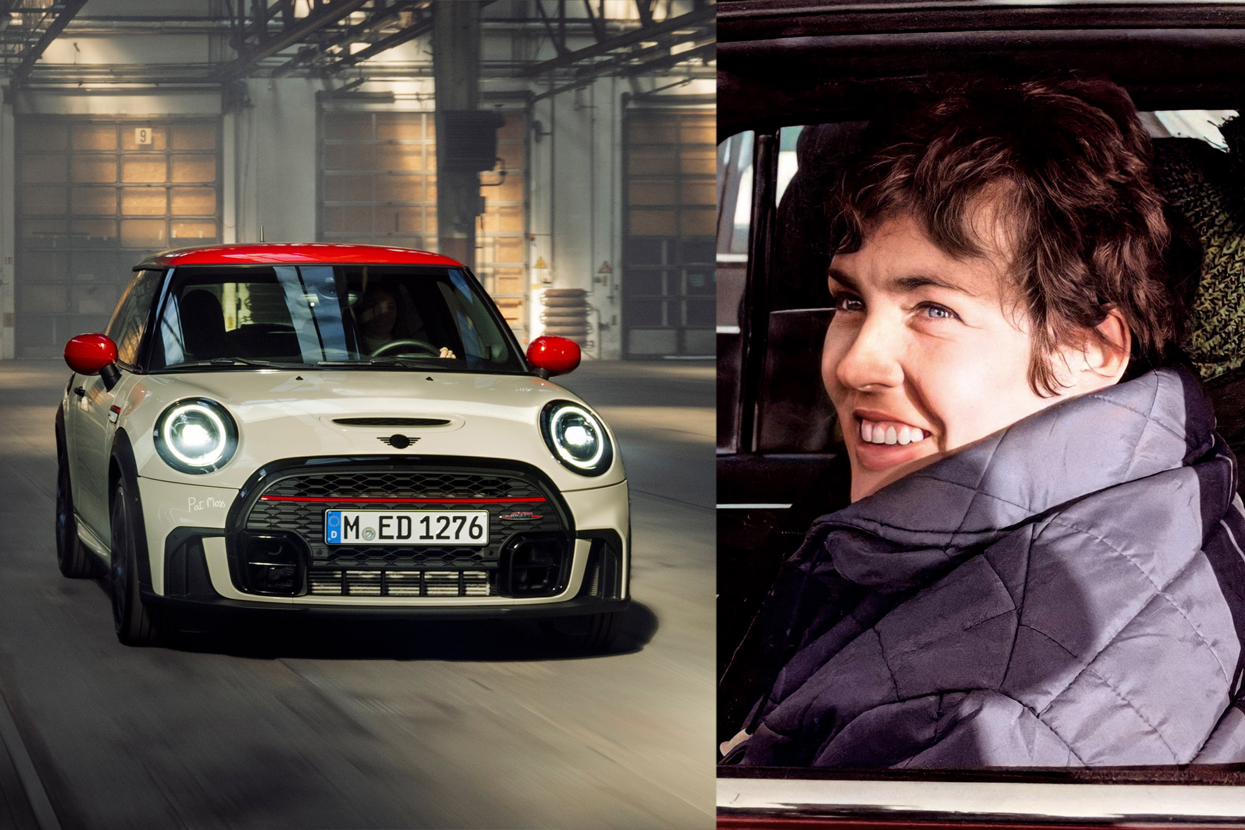 Mini Cooper Pat Moss honors first ever international rally victory