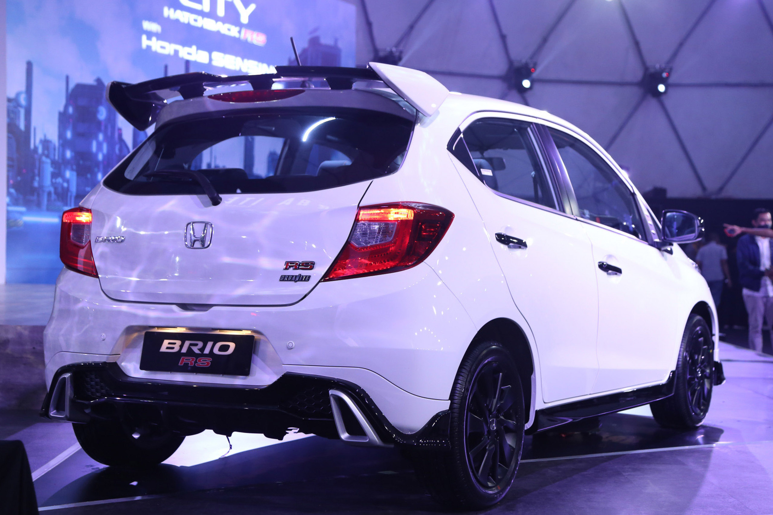 Check out the huge wing on 2022 Honda Brio RS Urbanite