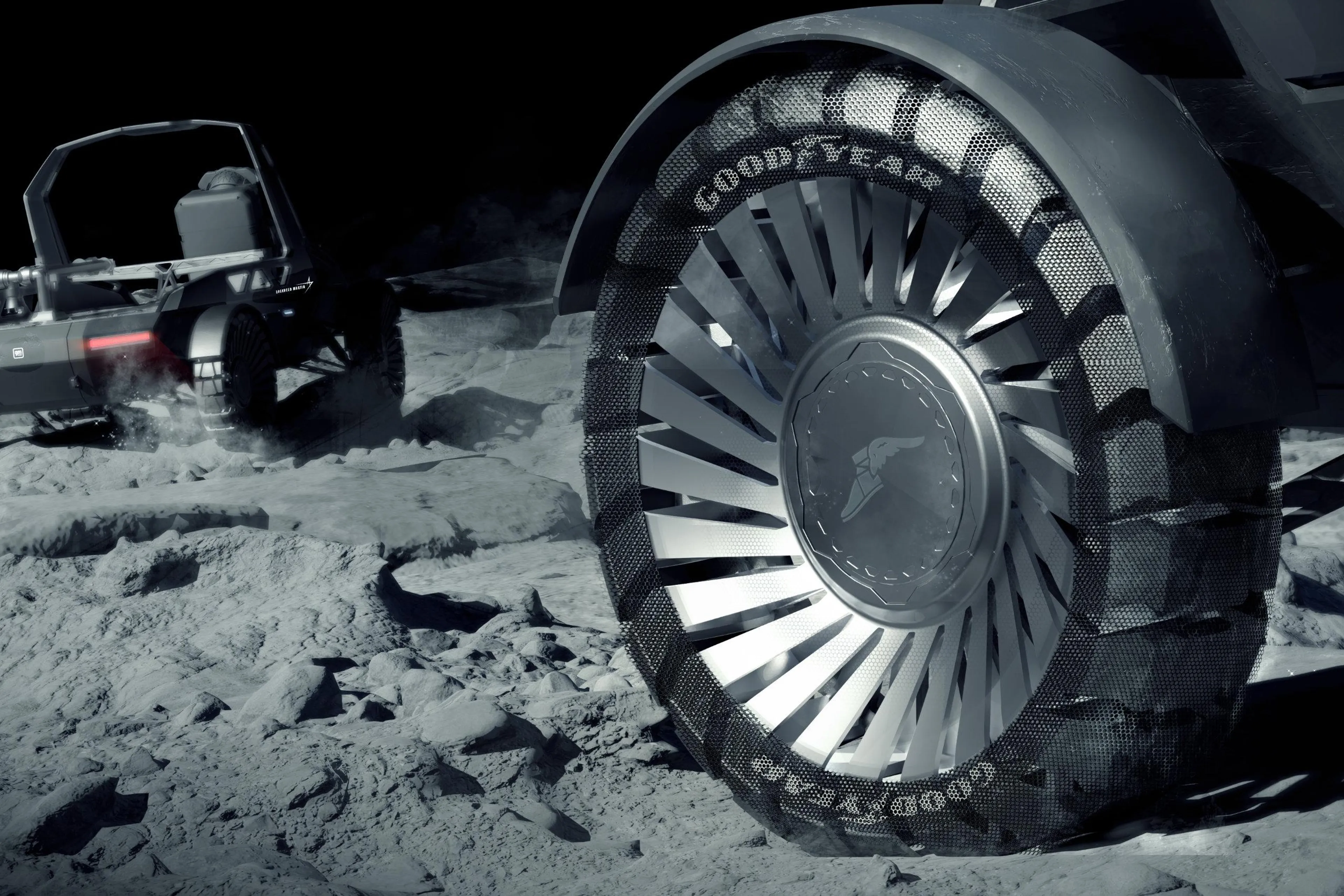 Goodyear developing tires for NASA new moon rover