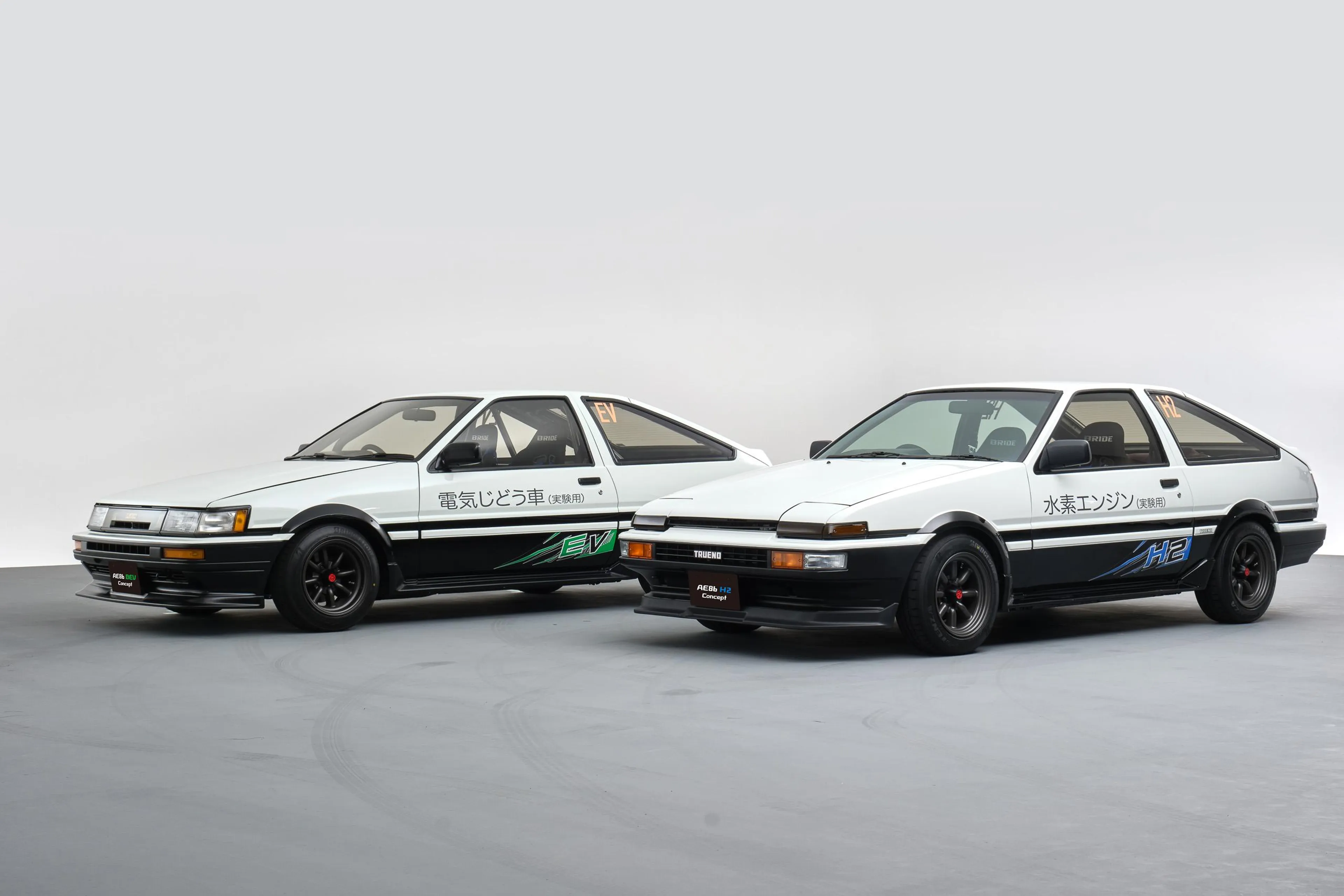 Toyota reveals a pair of electrified AE86s