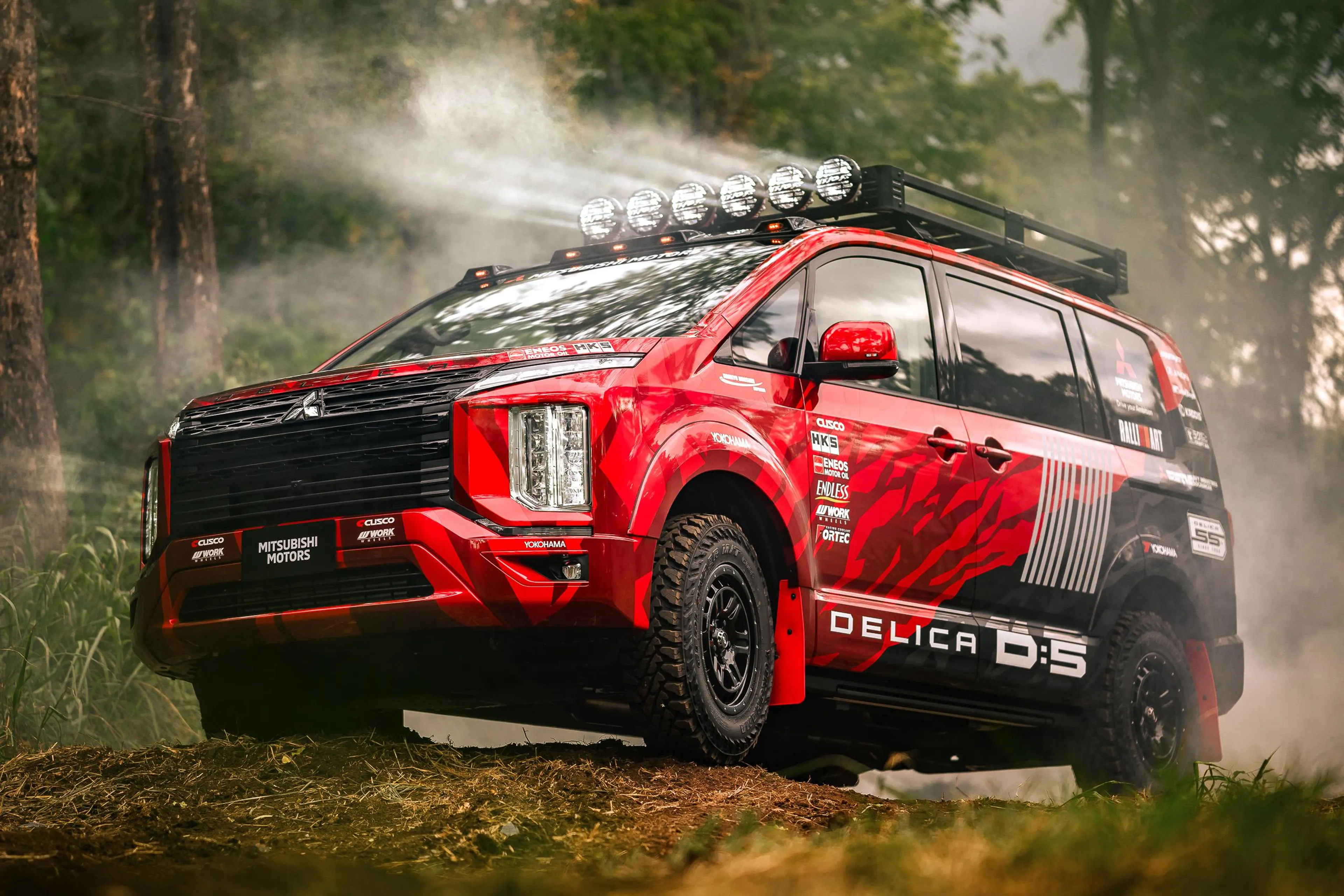 Mitsubishi Delica D:5 AXCR is the coolest support vehicle