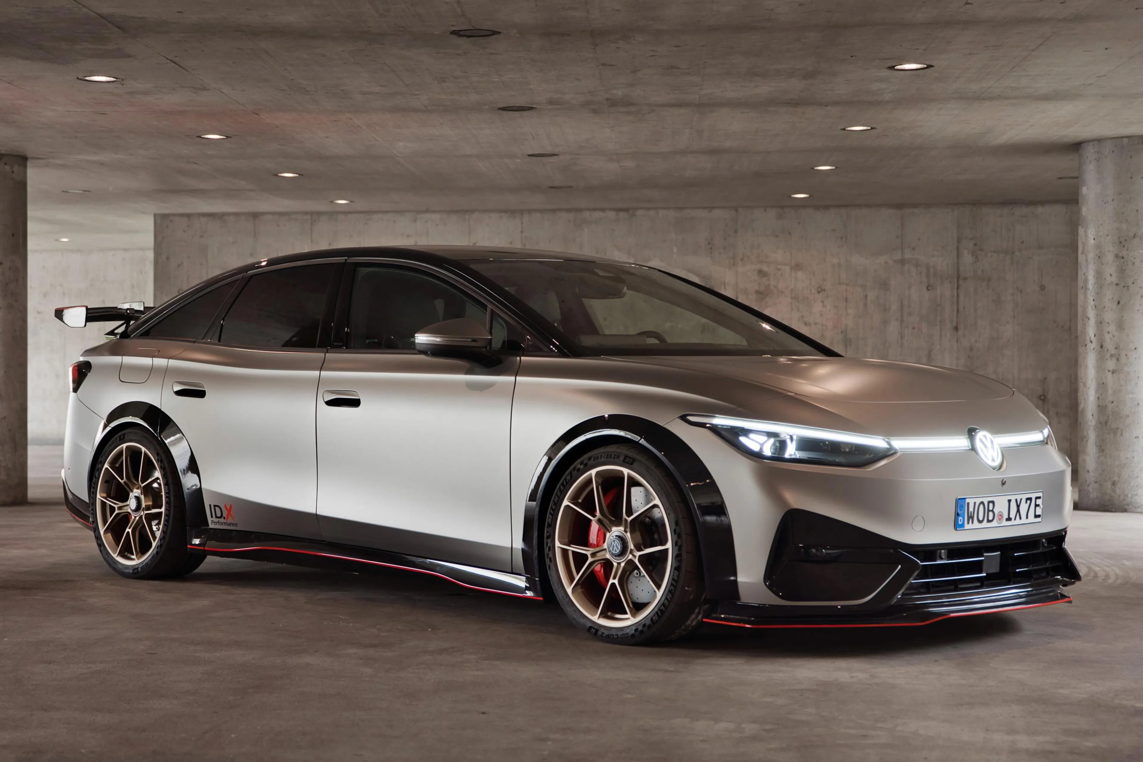 The ID.X Performance is VW's all-electric sports limo concept