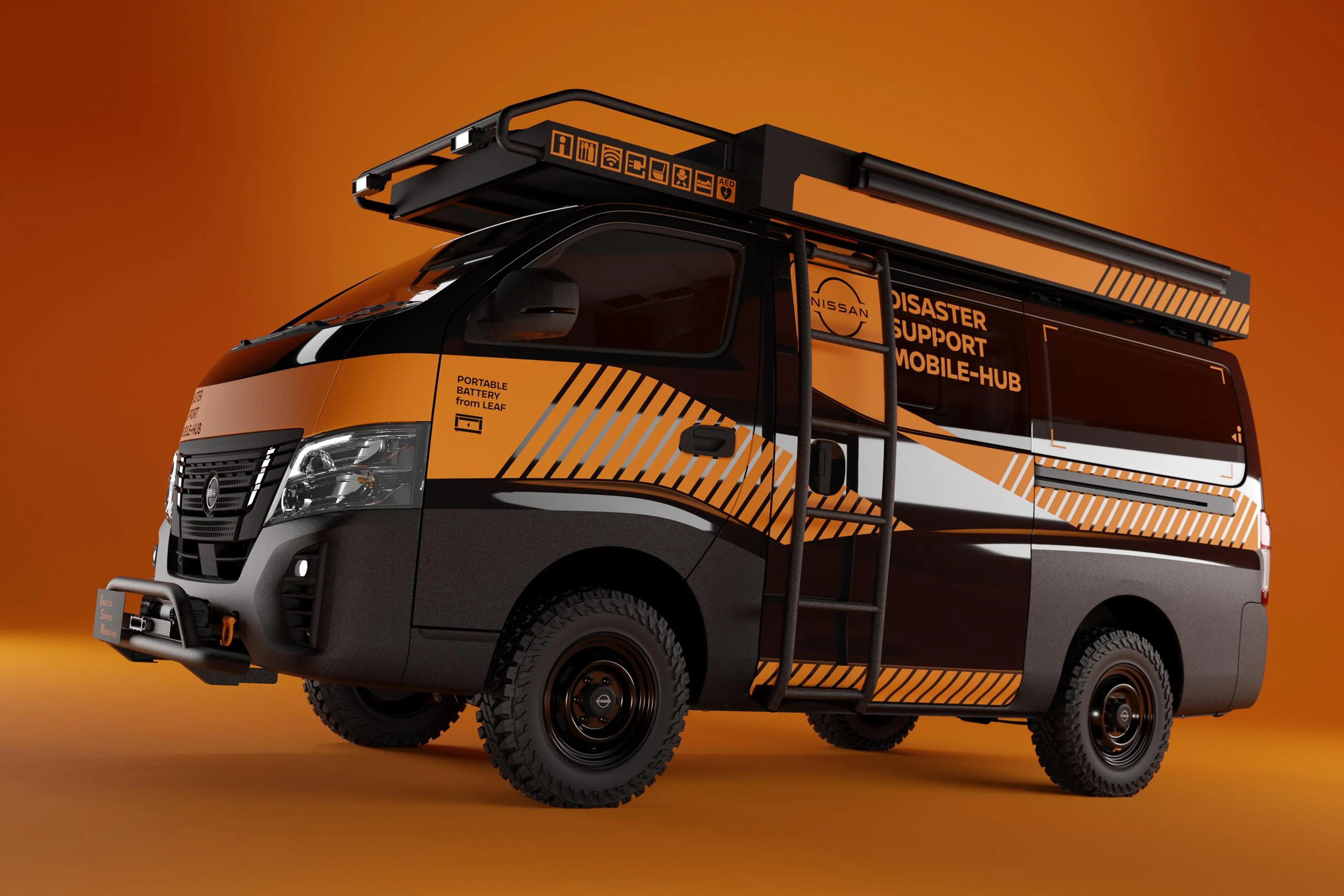 Nissan transforms the Urvan into a disaster response vehicle
