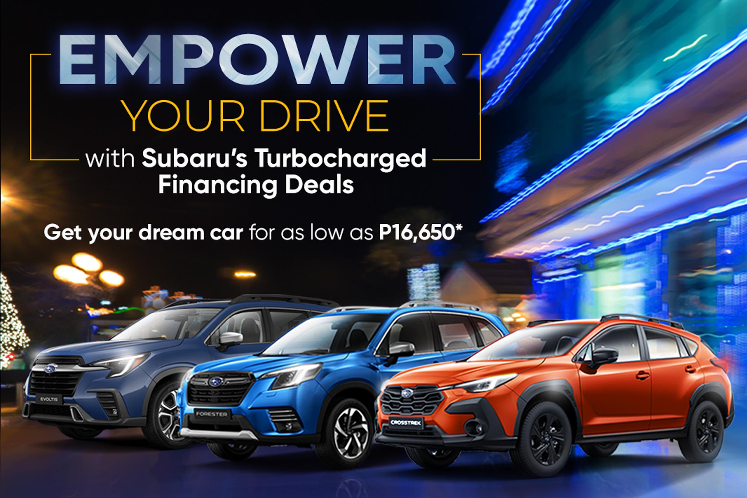 Subaru offering turbocharged financing deals this December