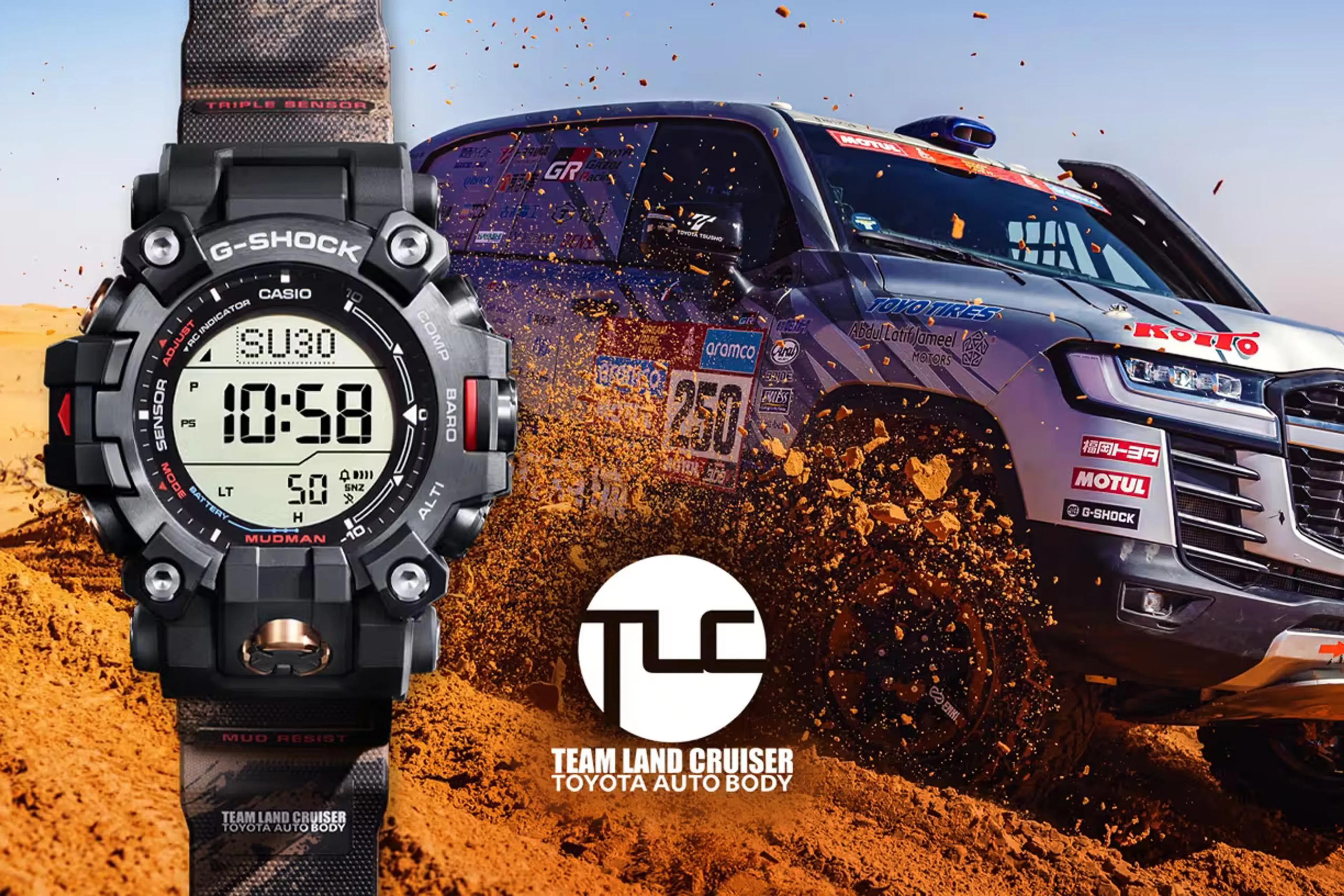 Check out this Toyota LC300 Dakar-inspired G-Shock
