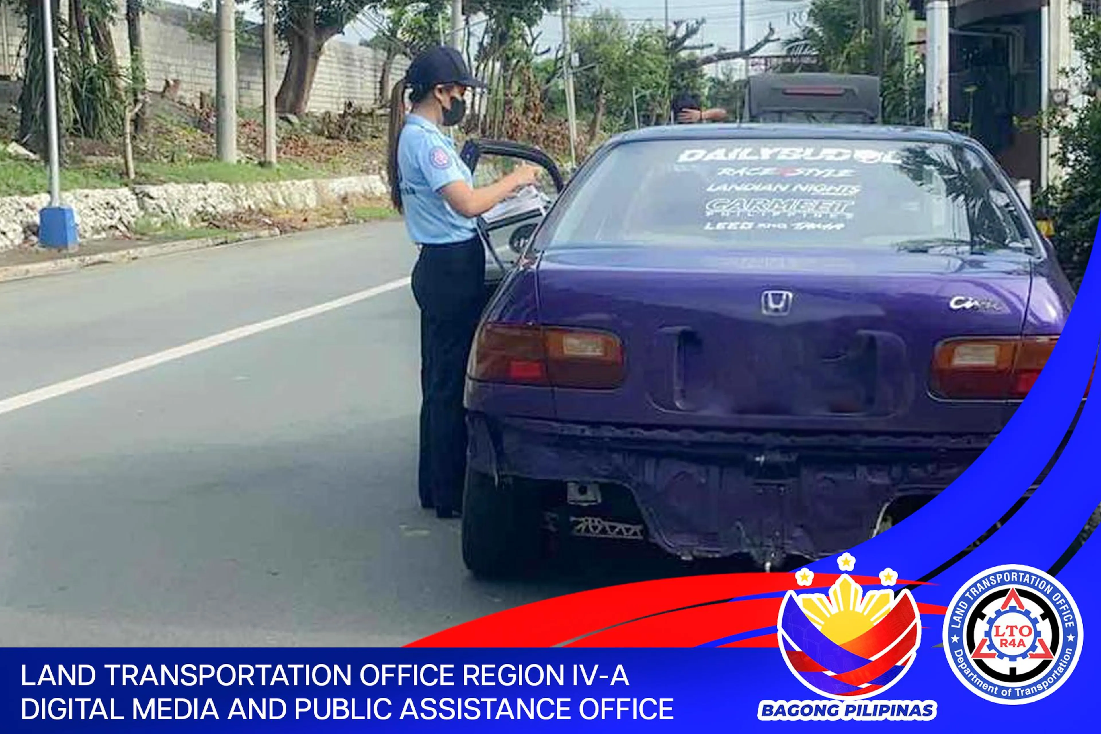 4,504 drivers apprehended for not wearing seatbelt in Region 4A