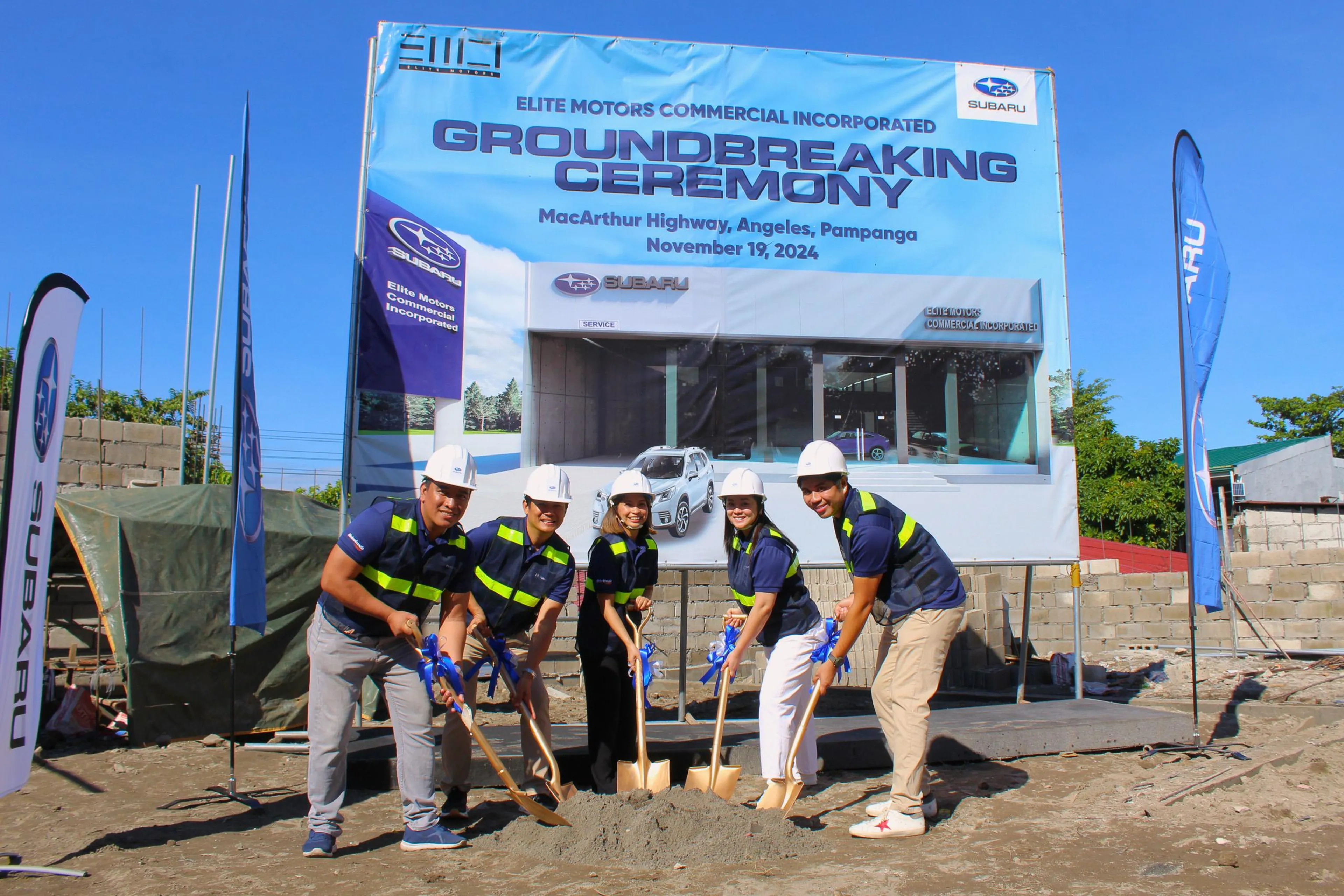 Rising soon: Subaru breaks ground on new Pampanga dealership