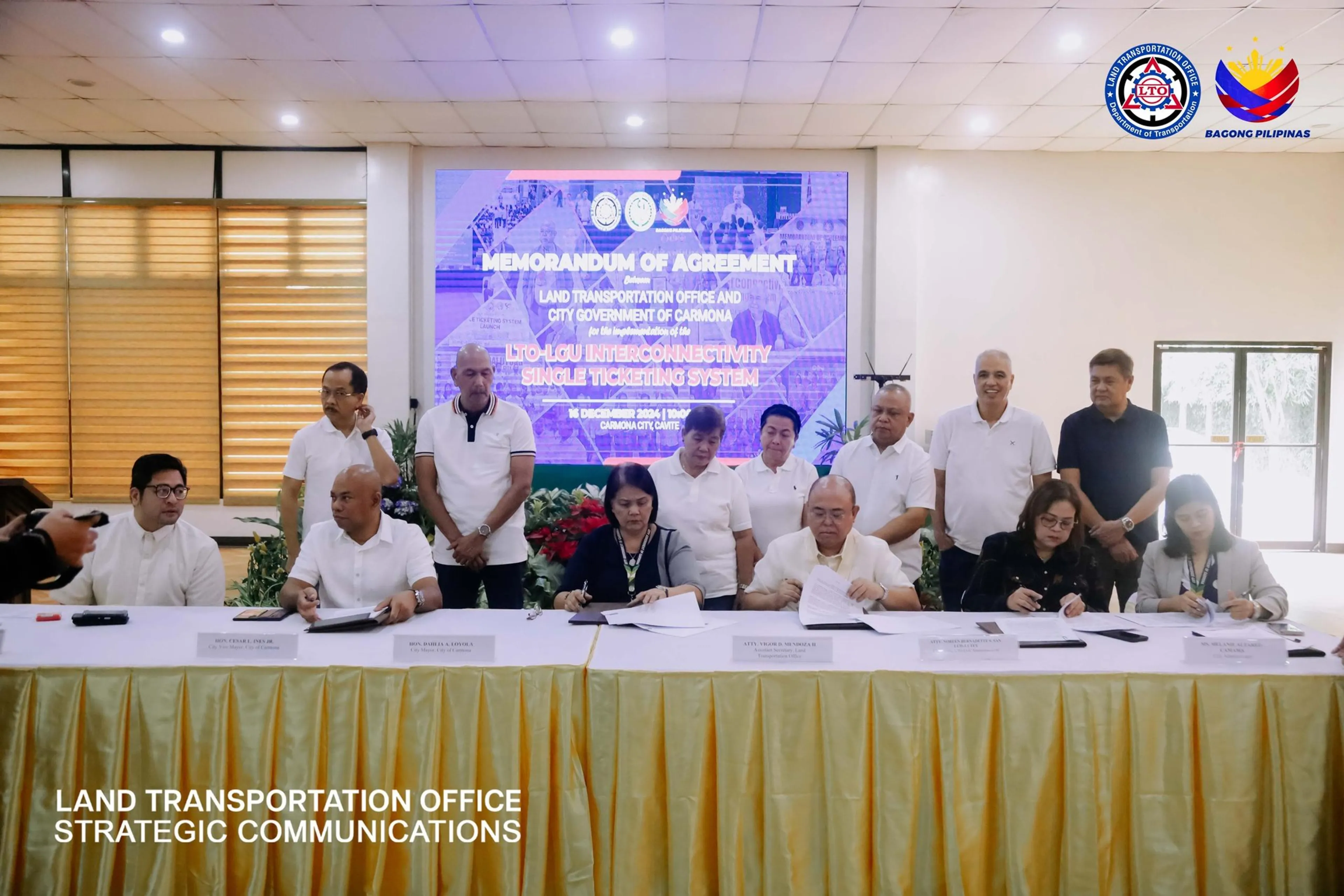 LTO and Carmona sign single ticketing interconnectivity agreement