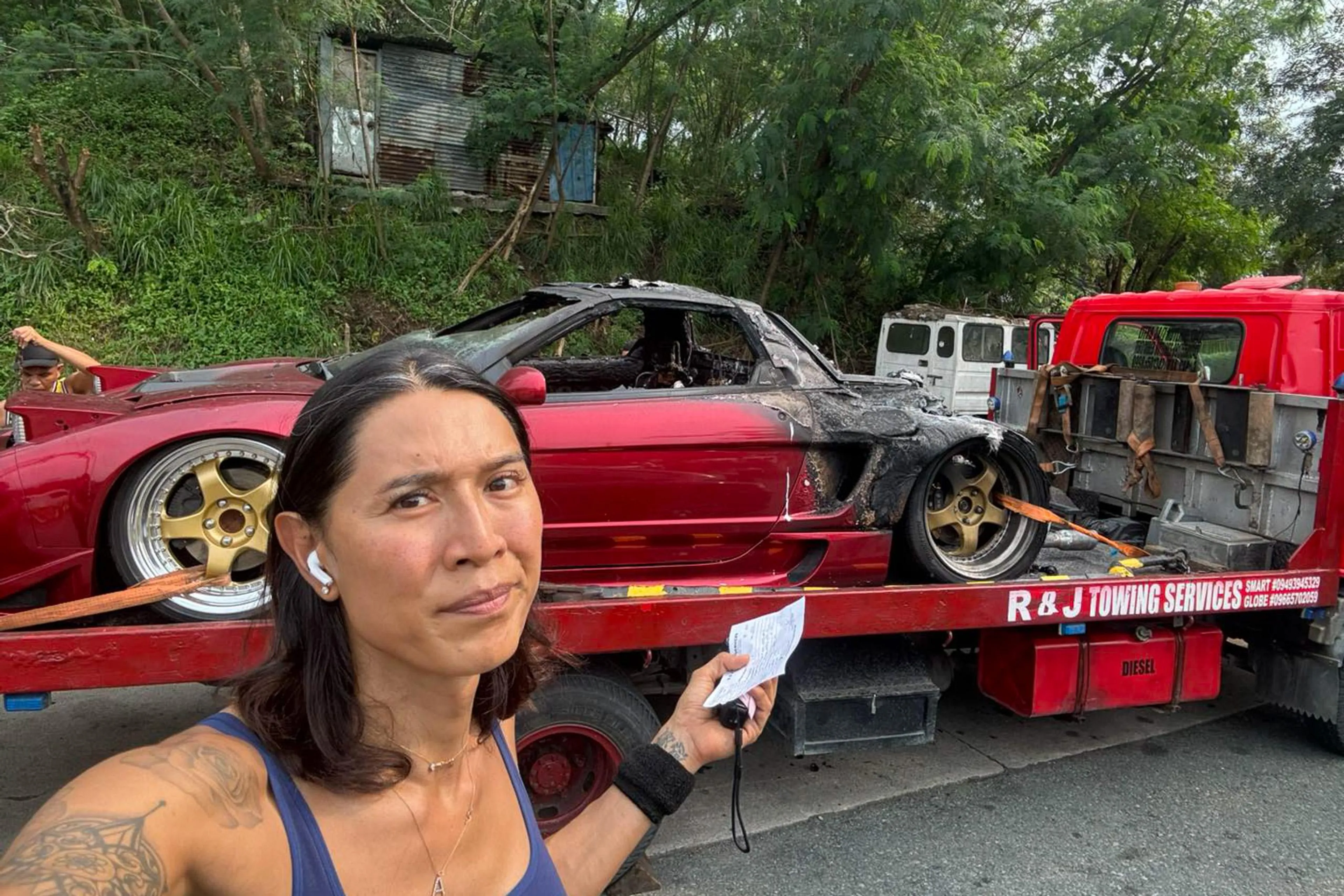 Angie King's burnt Honda NSX will be reborn