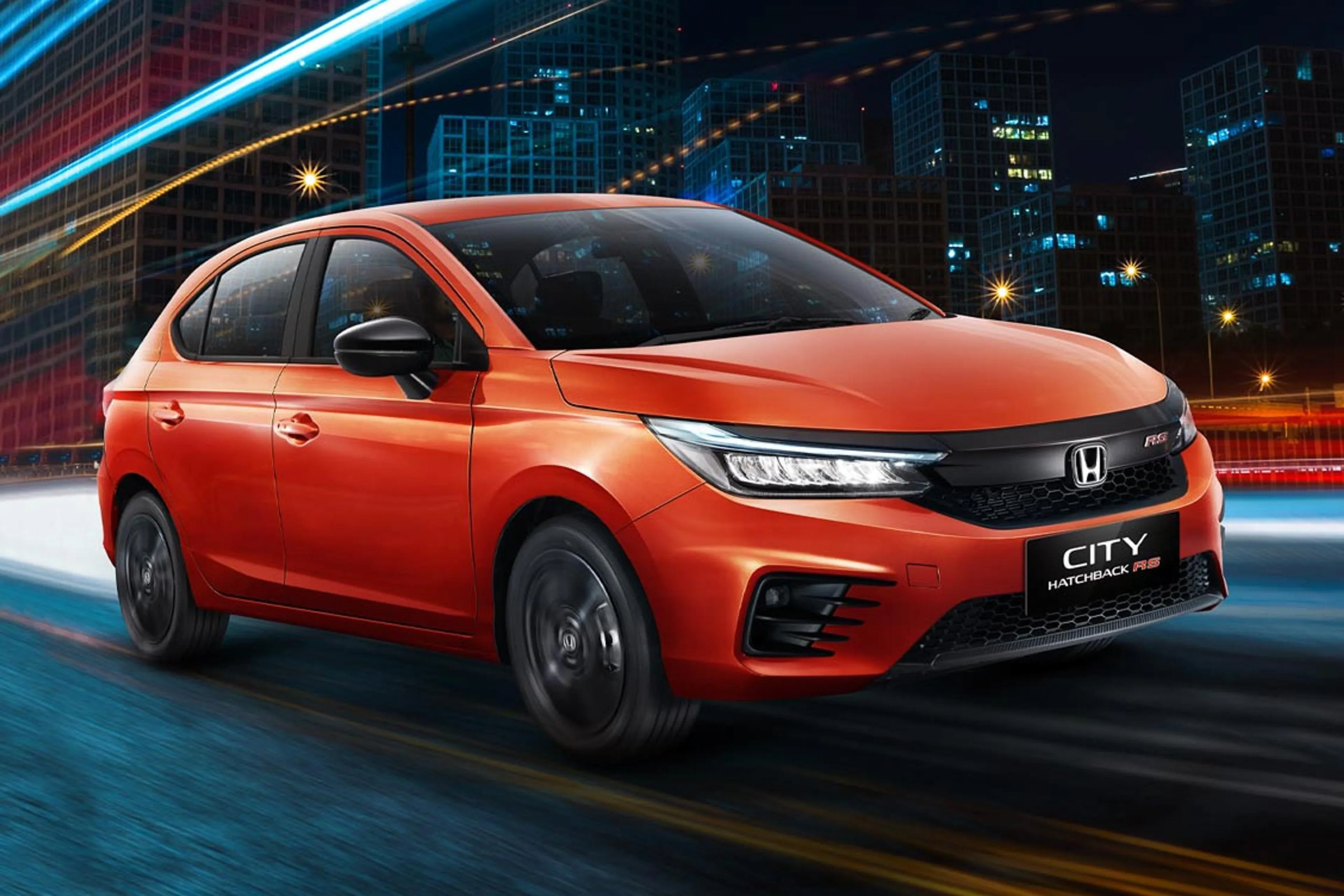 We want the Honda City Hatchback RS in Phoenix Orange Pearl