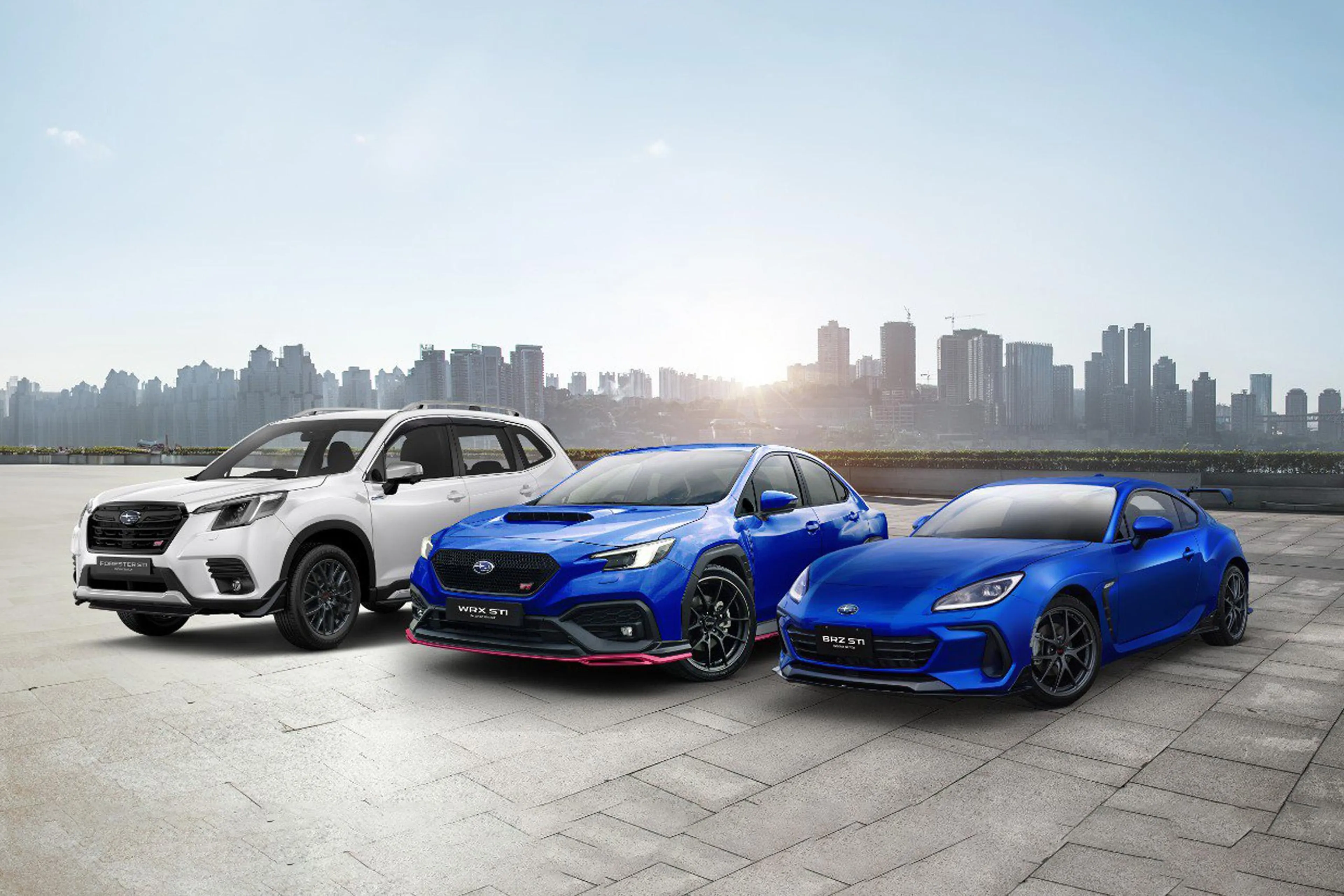Subaru dresses up 2025 Forester, BRZ, WRX with STI style kits
