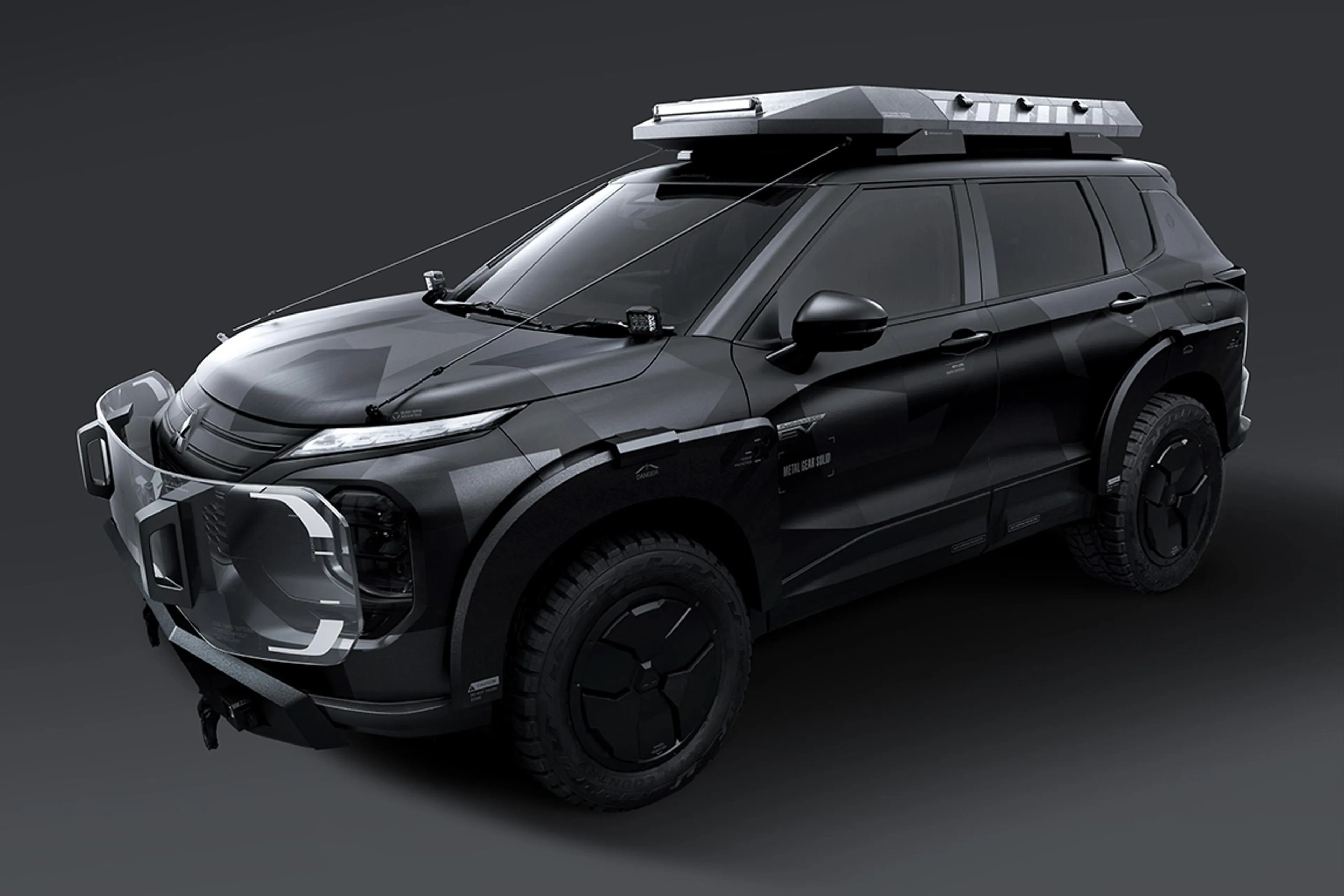 This custom Mitsubishi Outlander PHEV is inspired by Metal Gear Solid