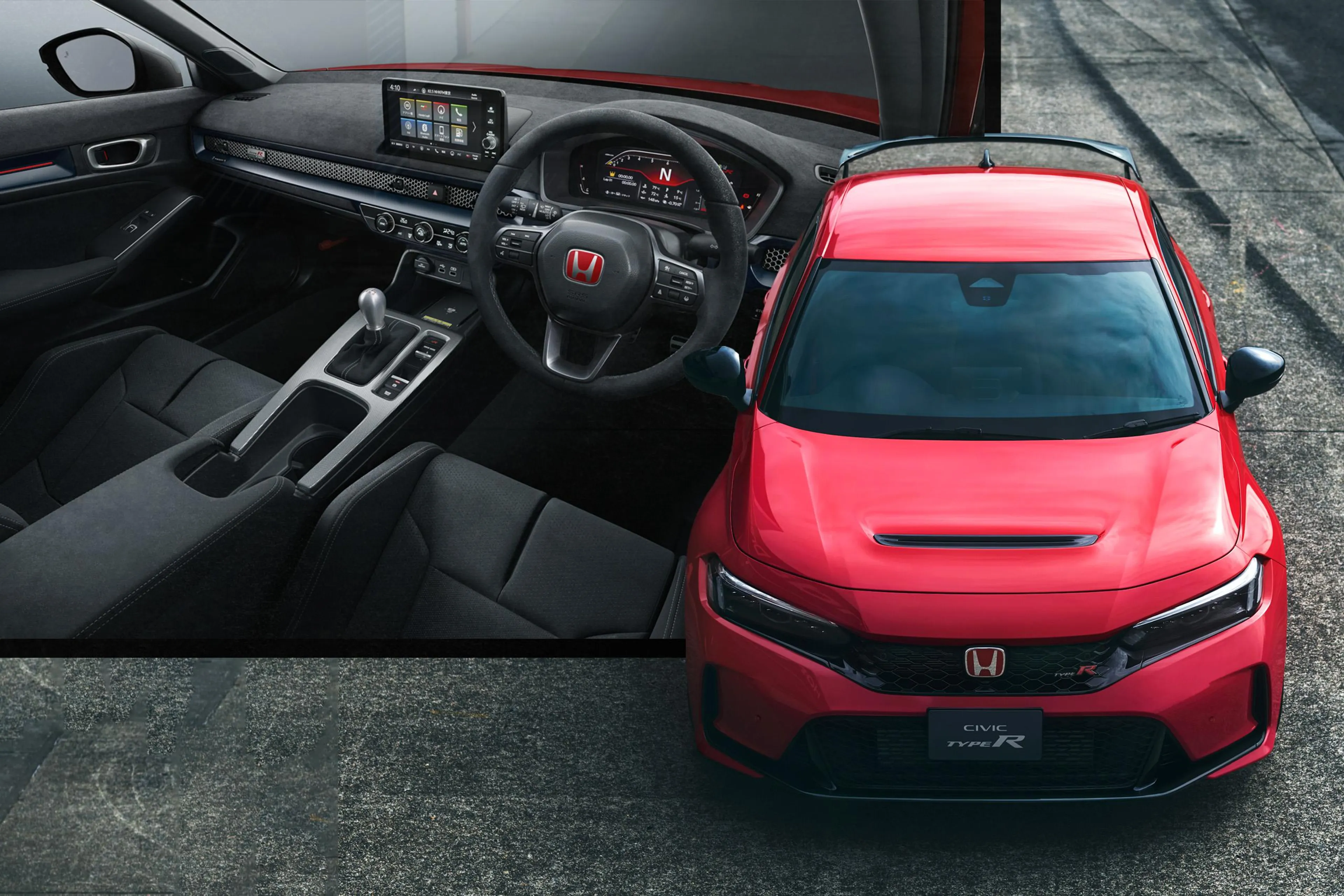 Dark Mode: Honda Civic Type R interior package trades red for black suede