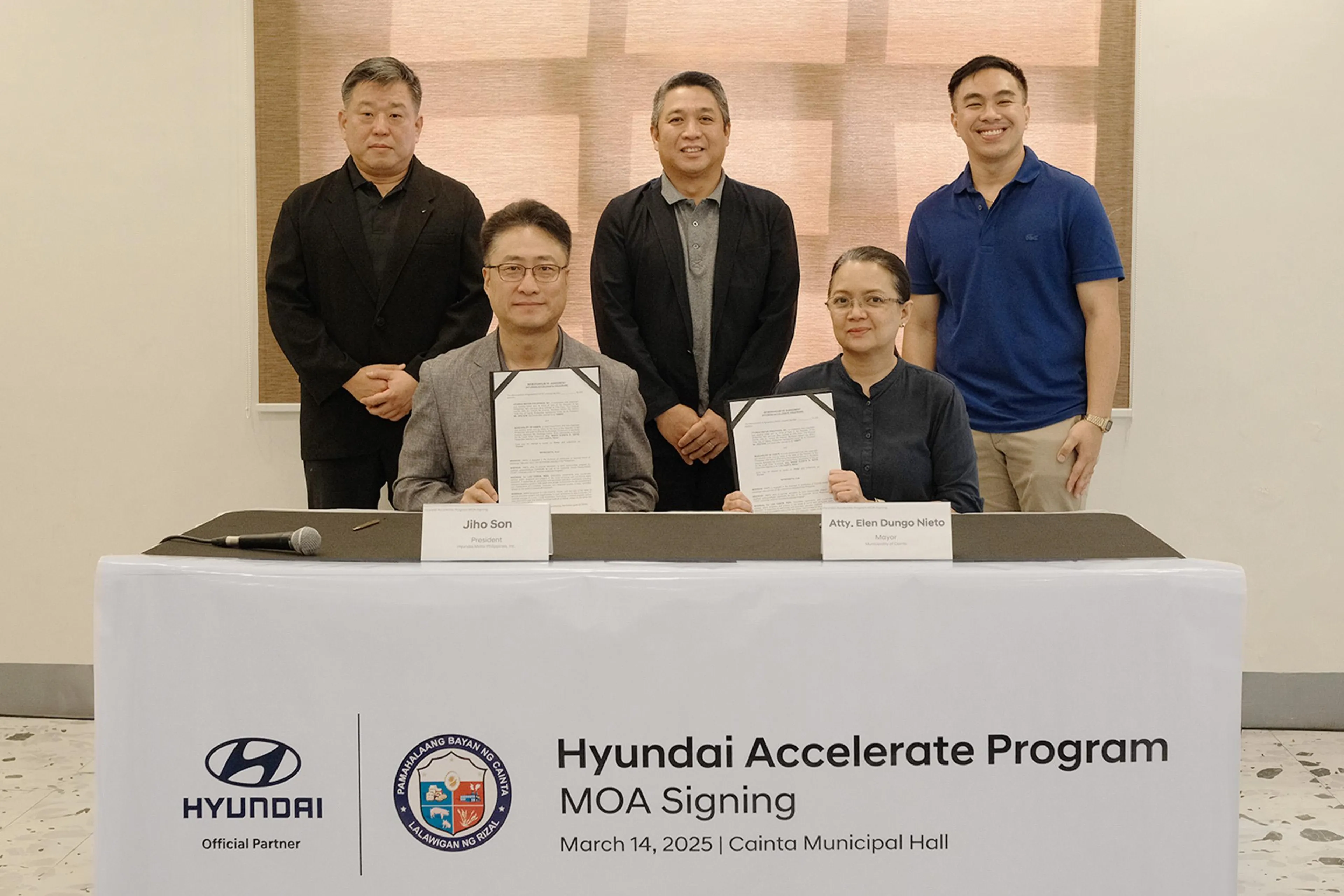HMPH partners with Cainta, Rizal for Hyundai Accelerate Program