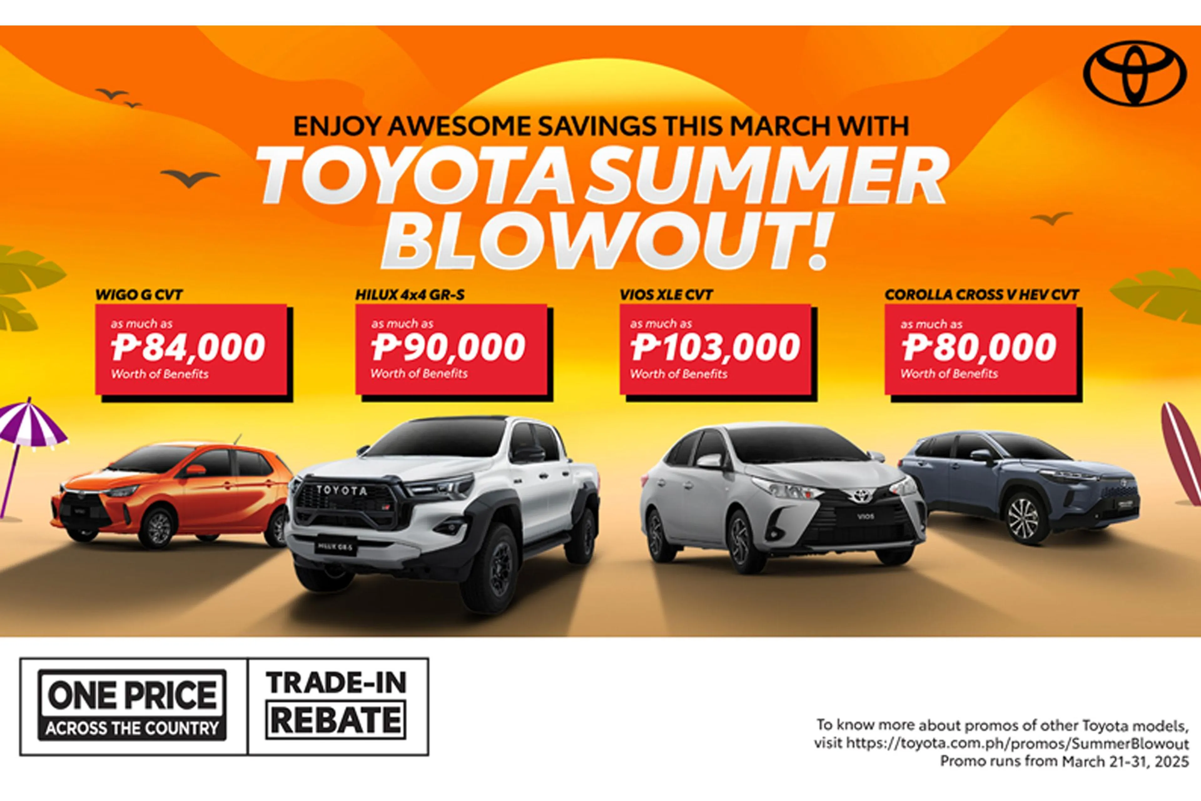 Get ready for the summer with exclusive deals from Toyota Motor PH