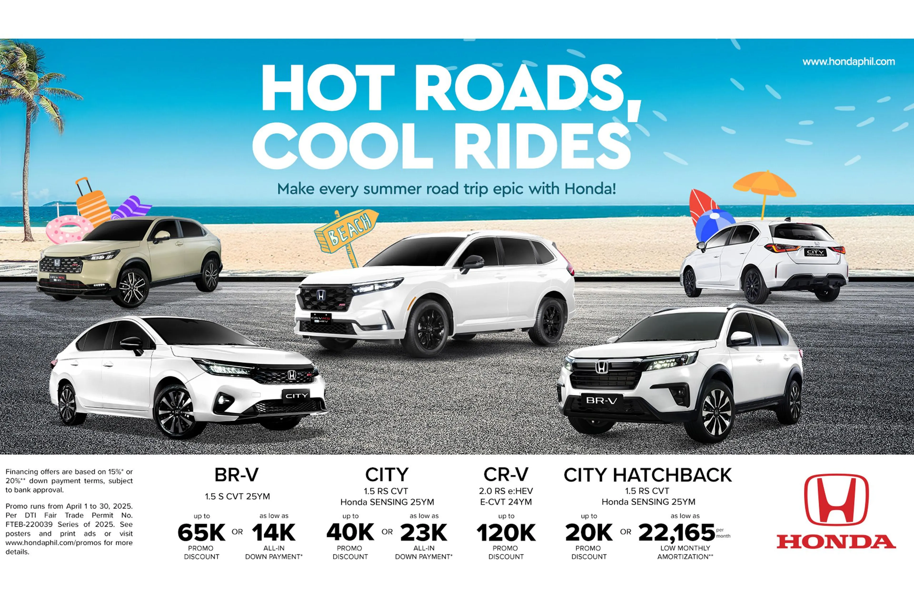 Honda Cars PH continues Hot Roads, Cool Rides Promo for April