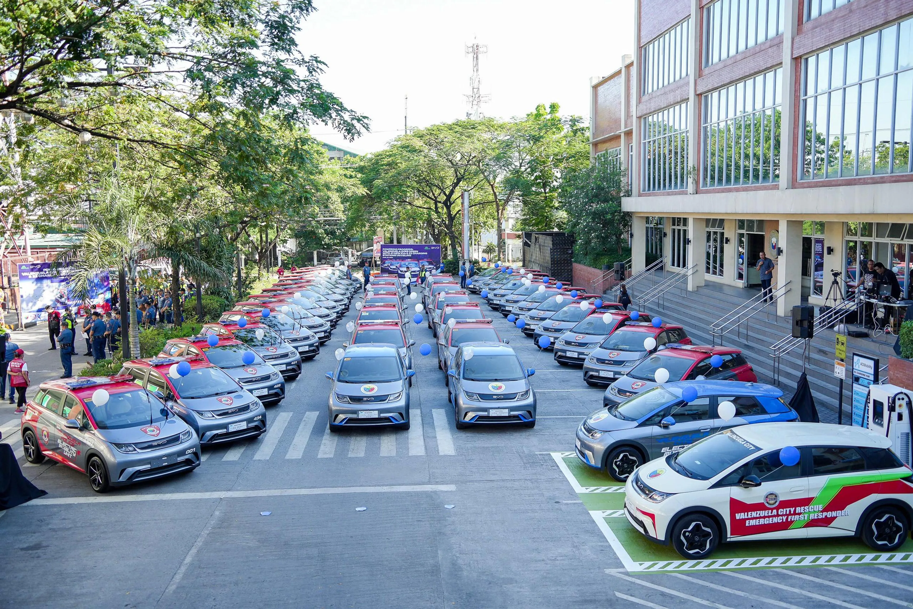 Valenzuela City deploys 41 BYD Dolphin units for police, LGU duty