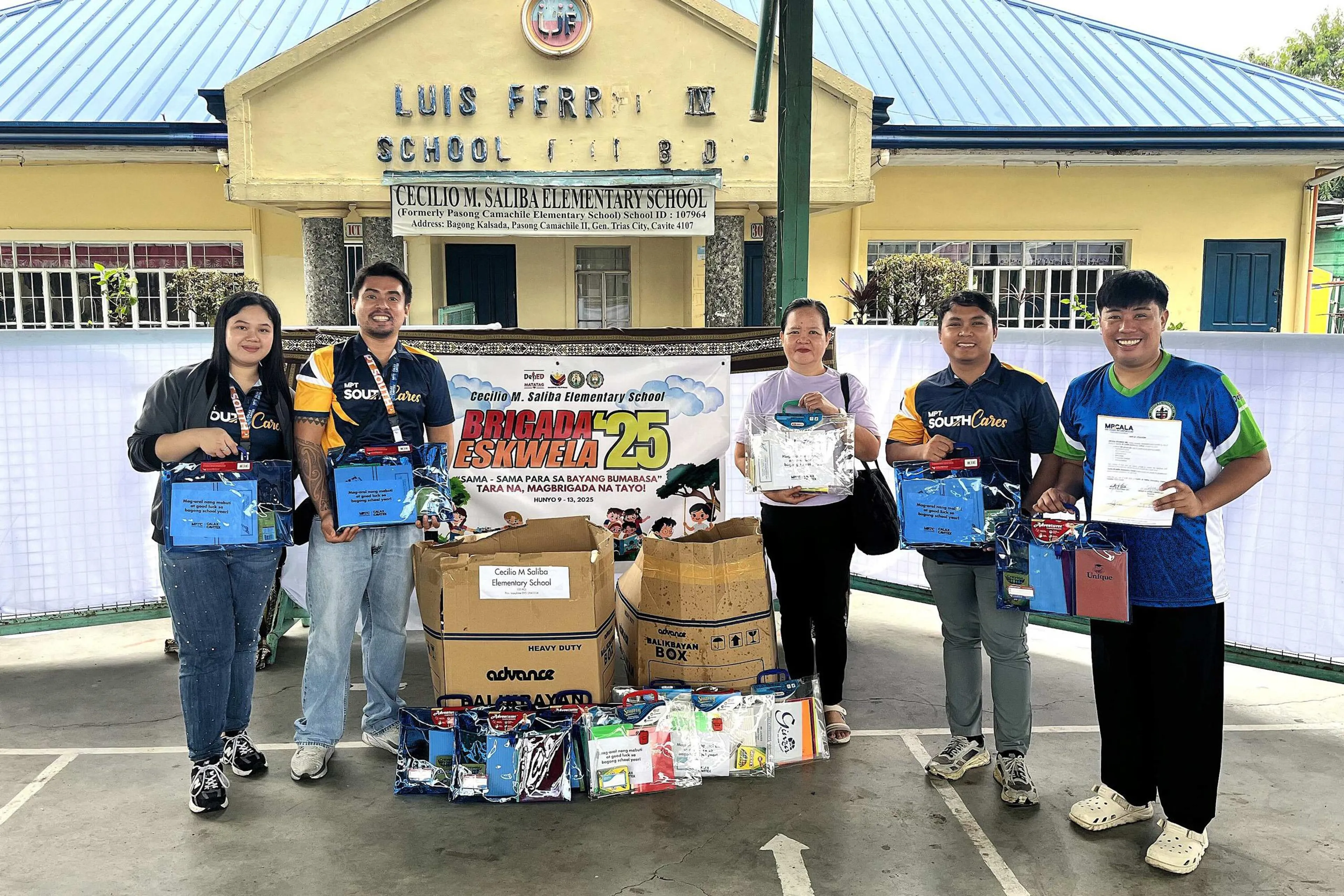 MPT South donates 900 school kits for Brigada Eskwela 2025