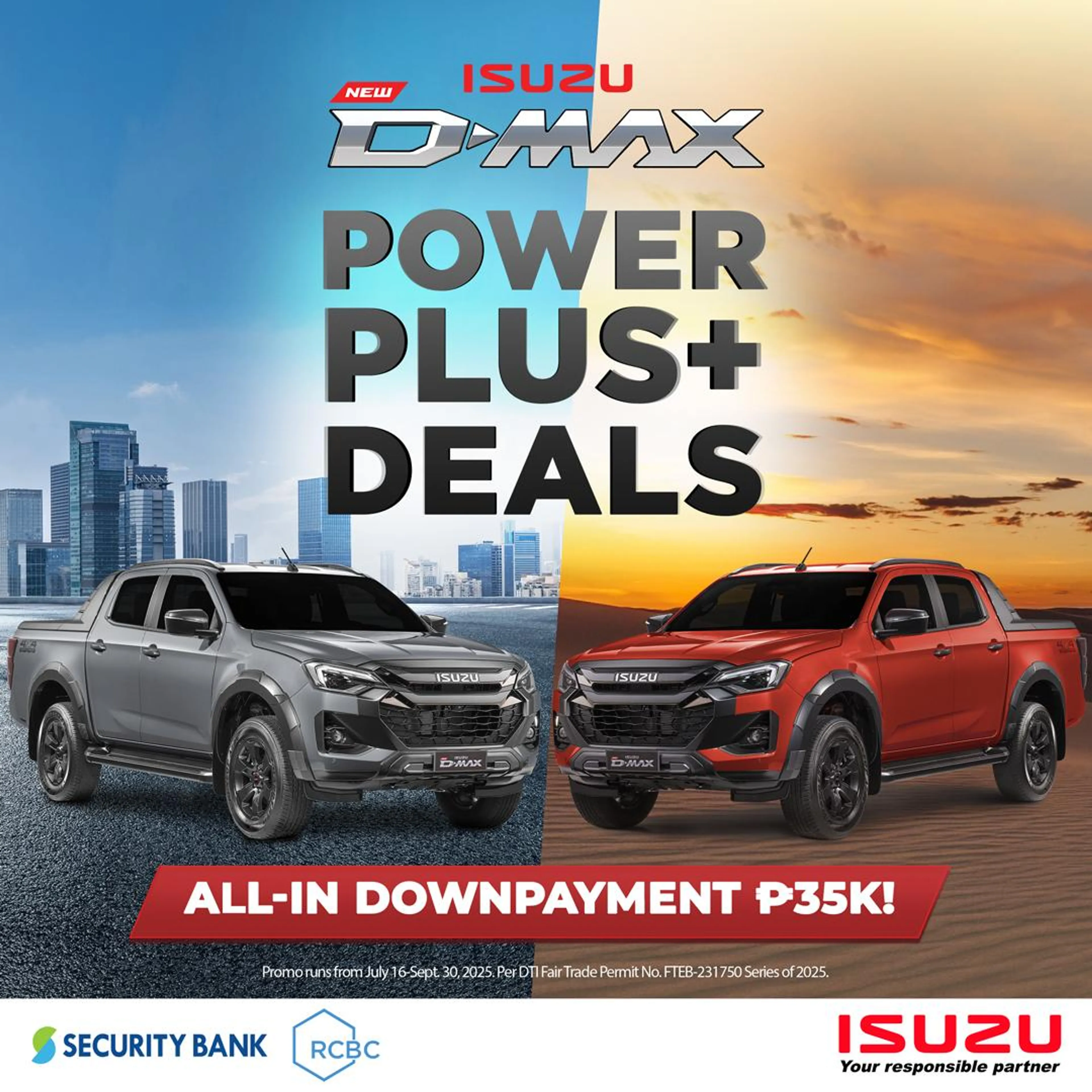 Isuzu PH partners with RCBC, Security Bank for D-Max promo