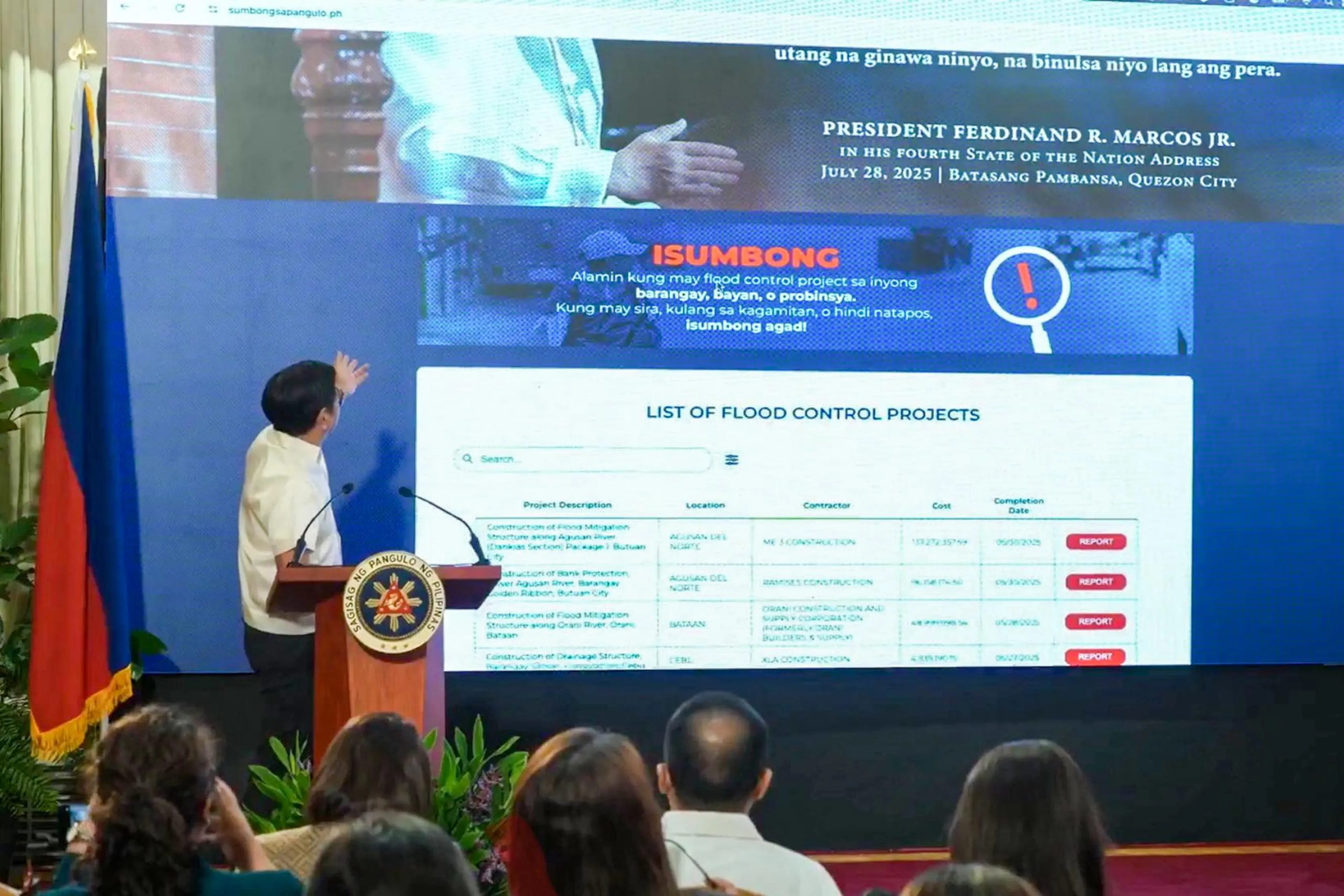PBBM launches 'sumbongsapangulo.ph' to monitor flood control projects
