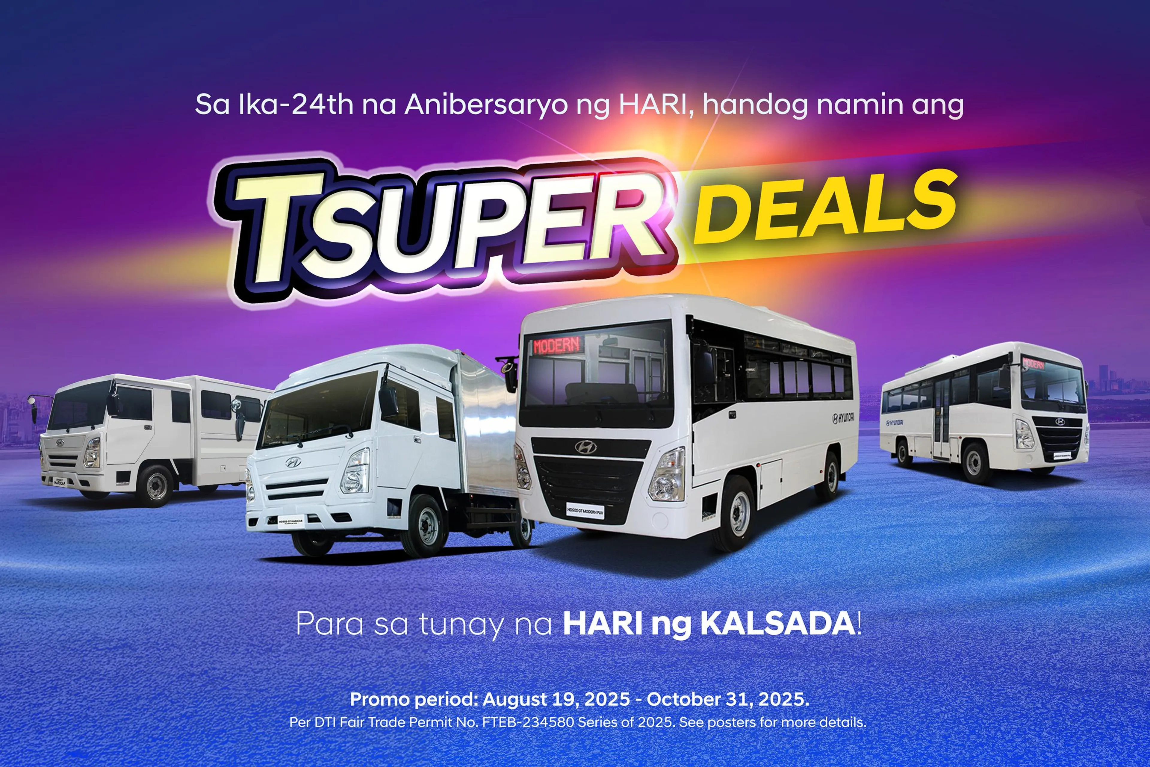 HARI celebrates 24 years with big discounts for Hyundai Trucks and Buses