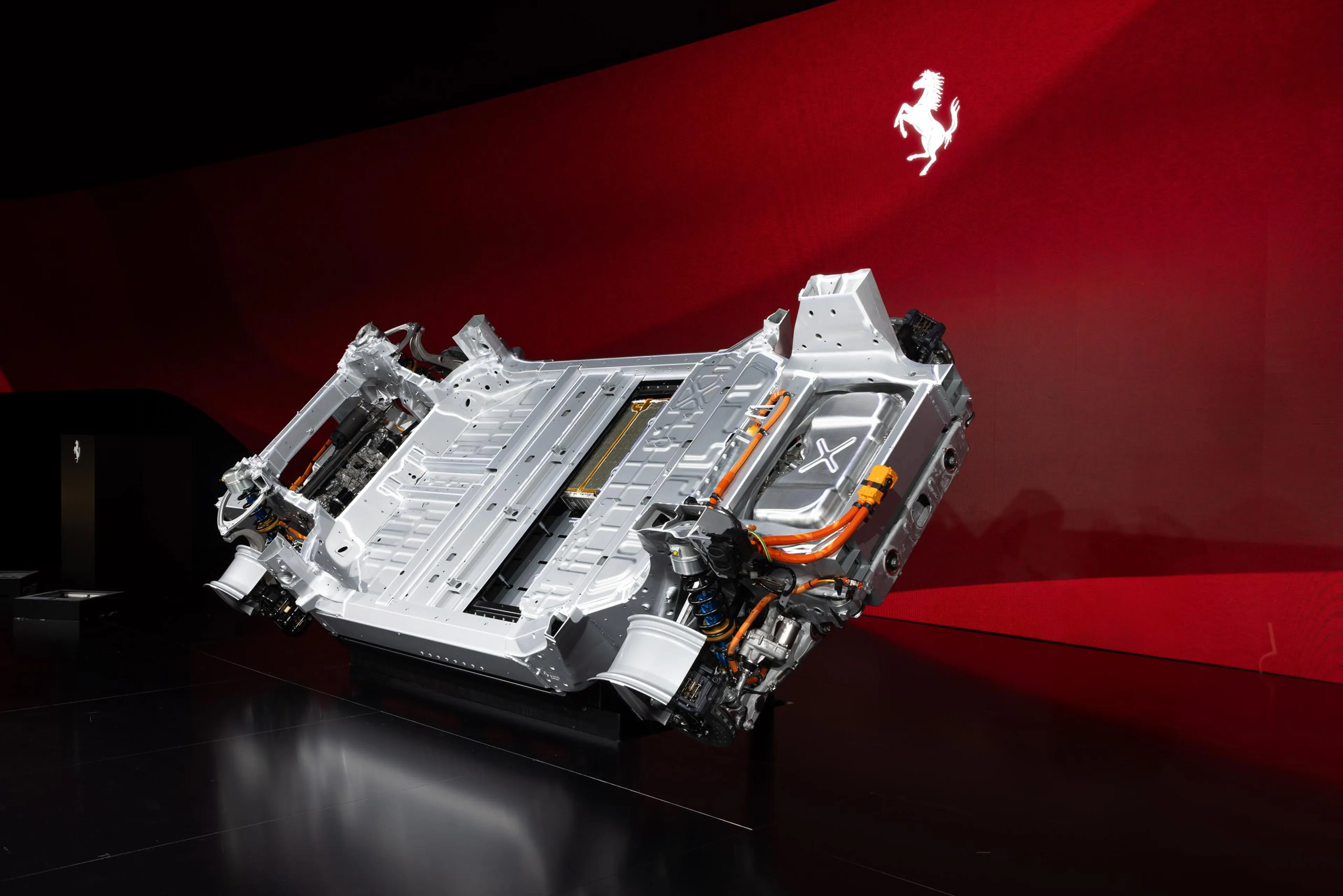 Elettrica: Ferrari reveals chassis of its first-ever EV