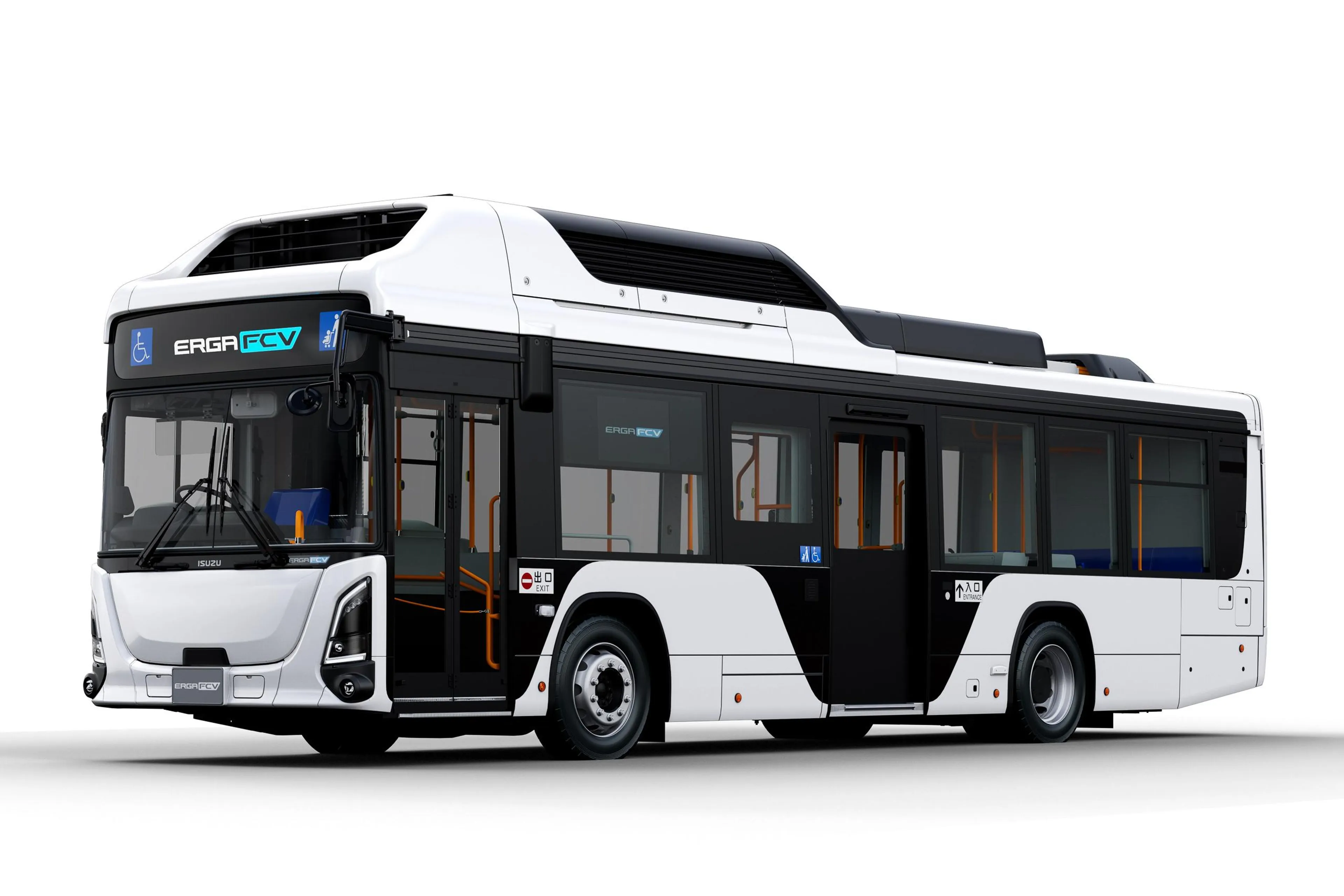 Isuzu Erga FCV: Fuel-cell powered bus made possible with Toyota