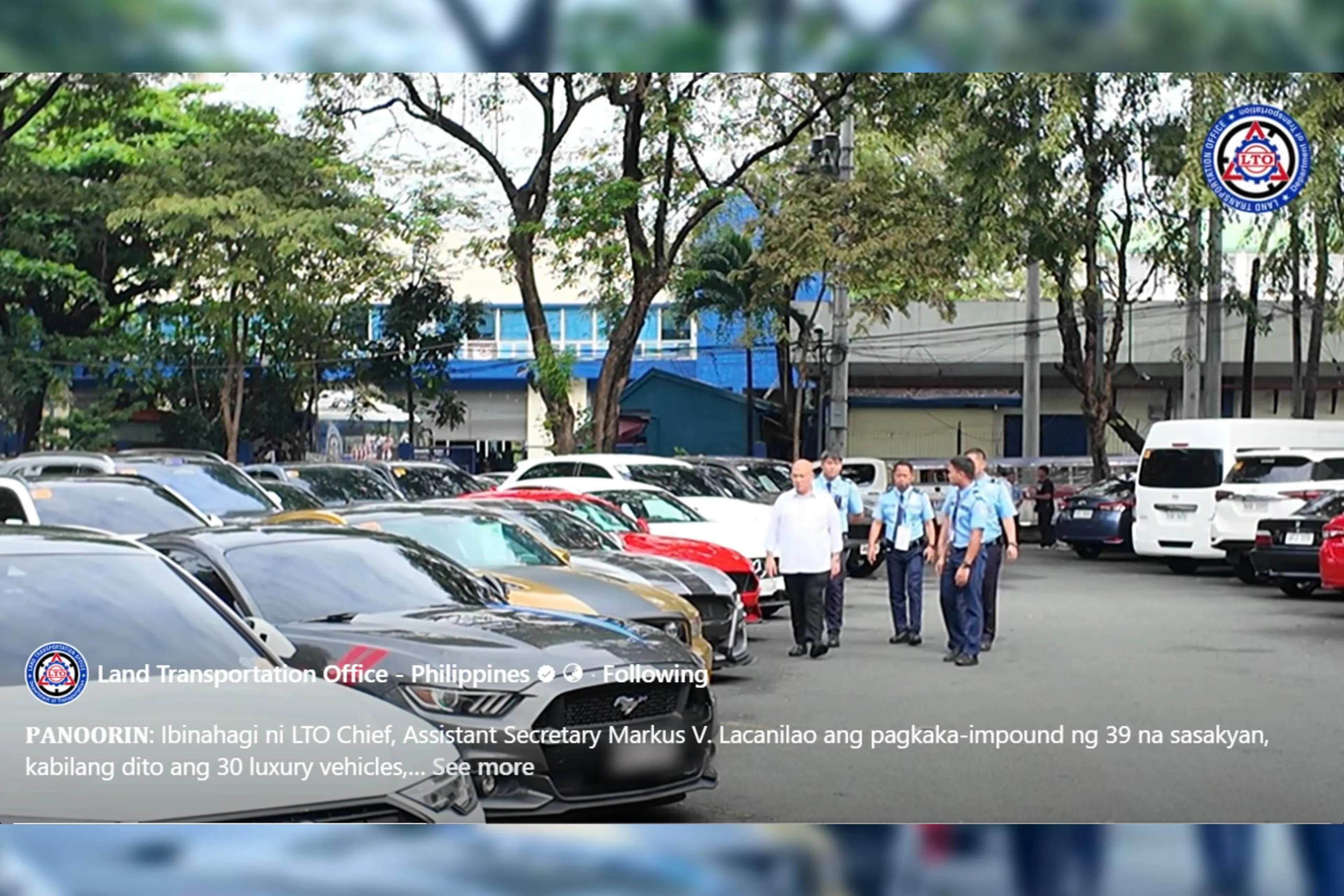 LTO impounds 30 luxury vehicles due to no registration, no driver’s license
