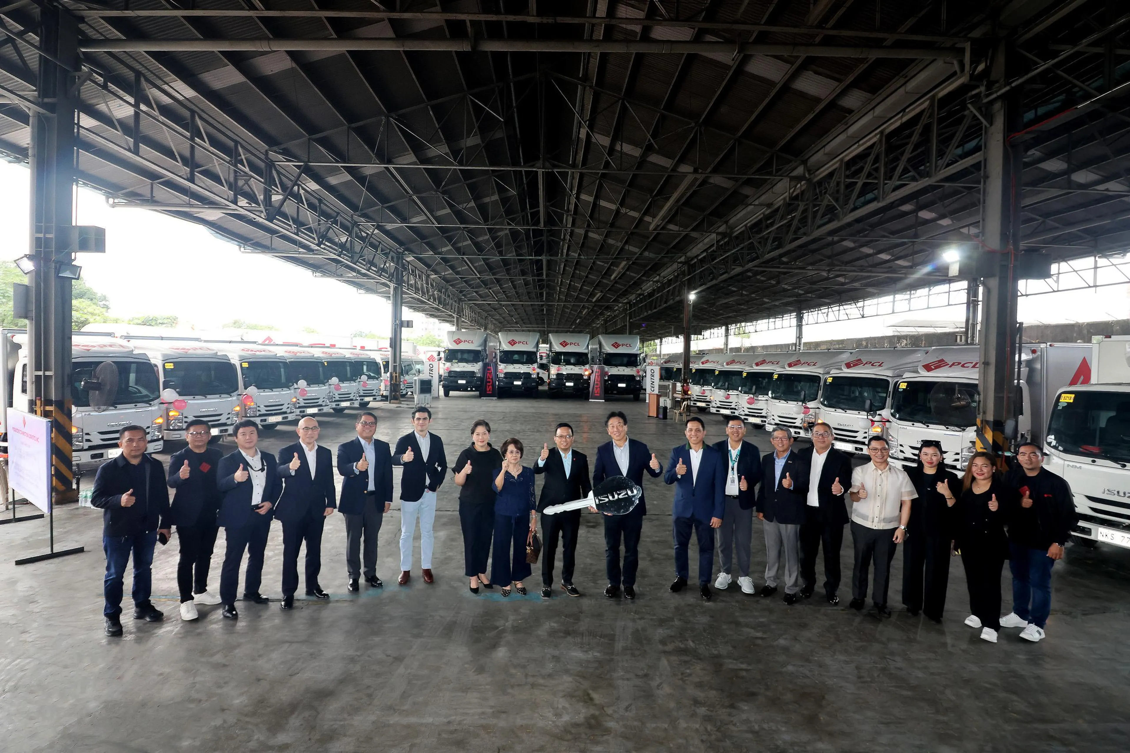 Isuzu PH turns over 56 trucks for PCL fleet expansion