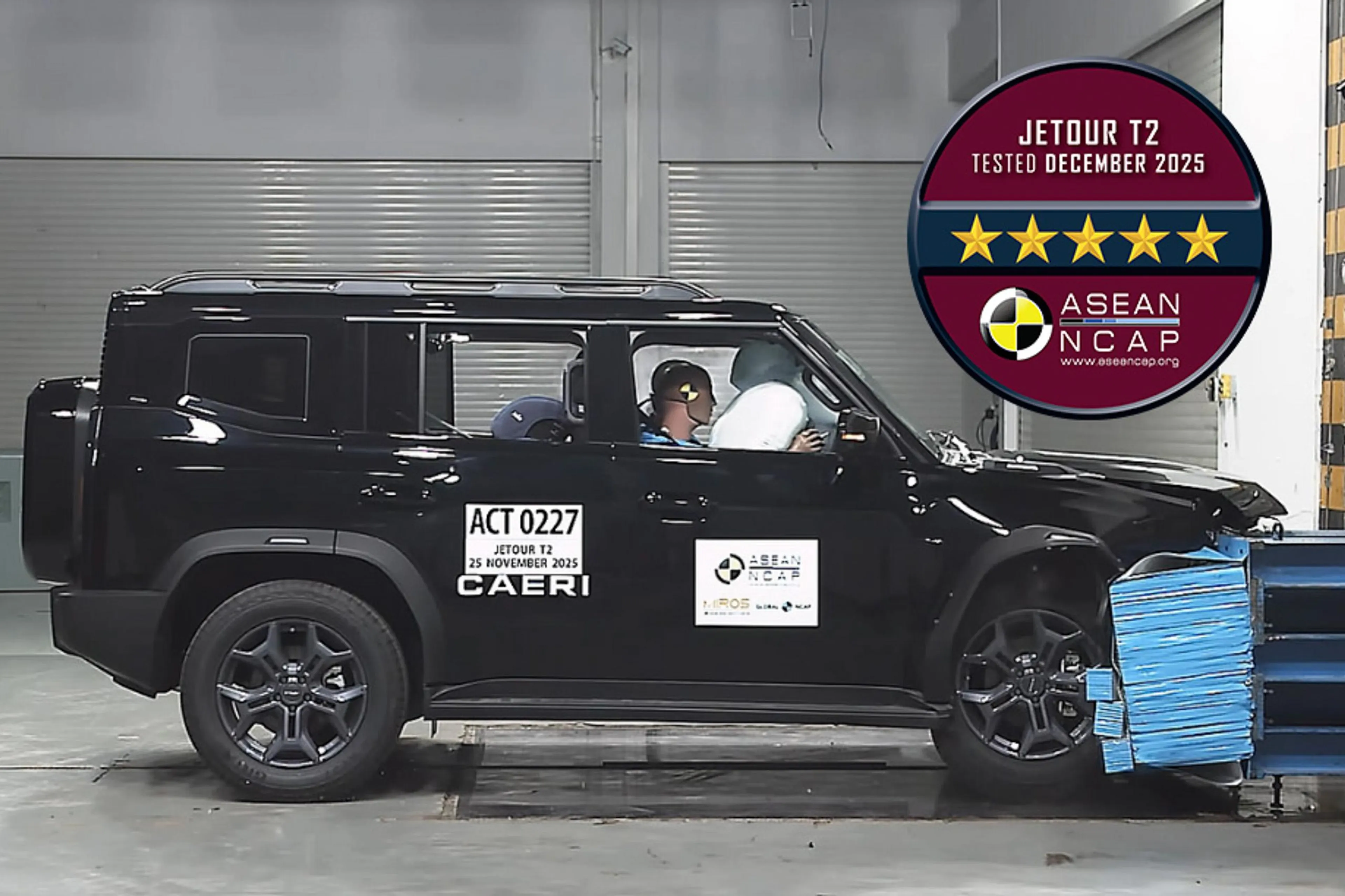 Jetour T2 awarded five-star safety rating by ASEAN NCAP