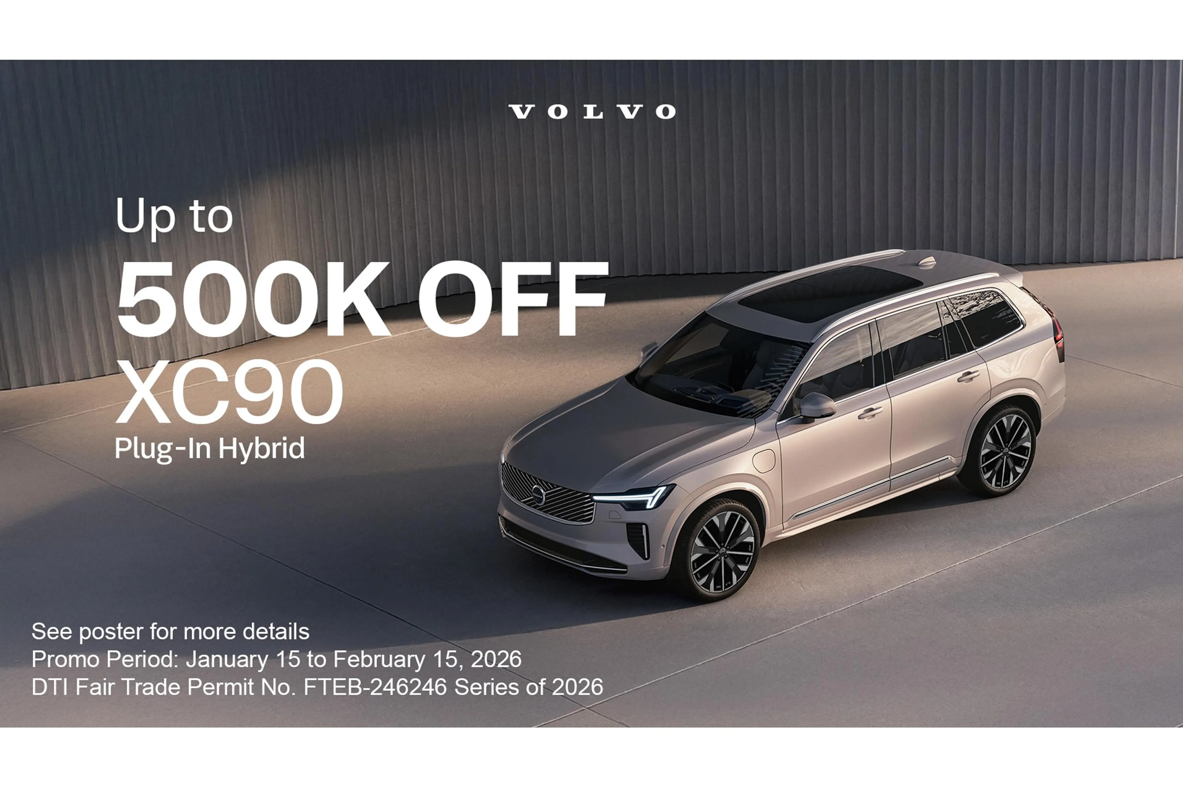 Volvo offers up to PHP 500K discount to XC60, XC90 PHEV