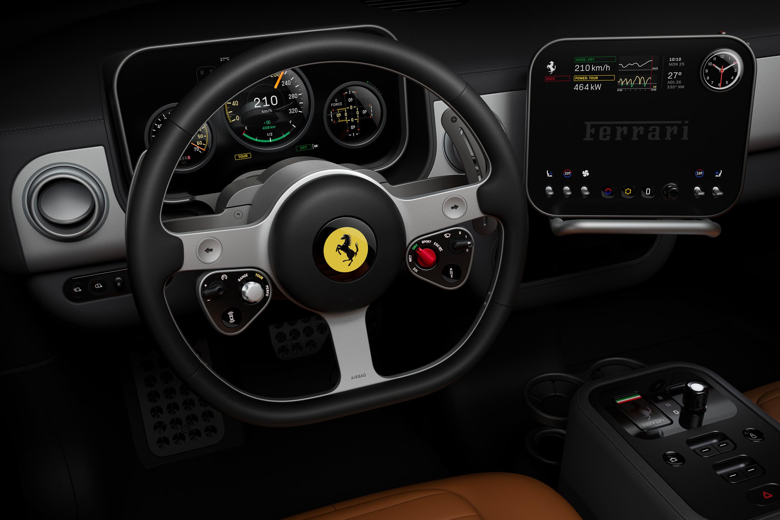 Ferrari Luce: This is the interior of Maranello's first-ever EV