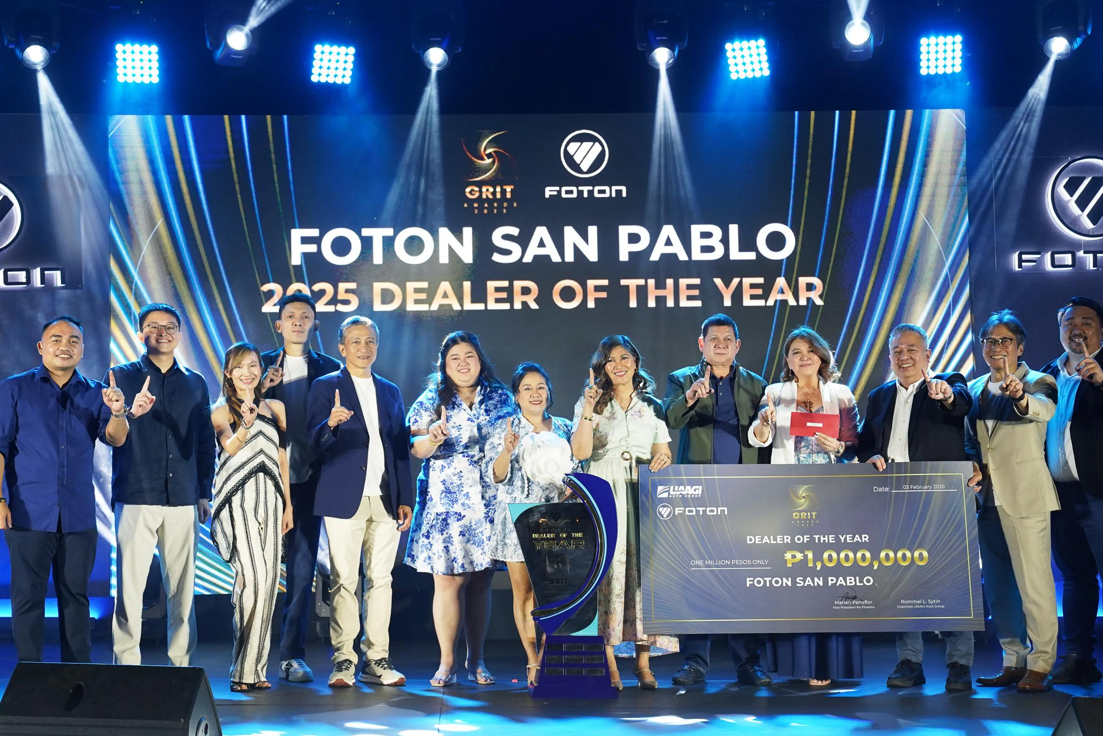 Foton San Pablo is the 2025 Dealer of the Year