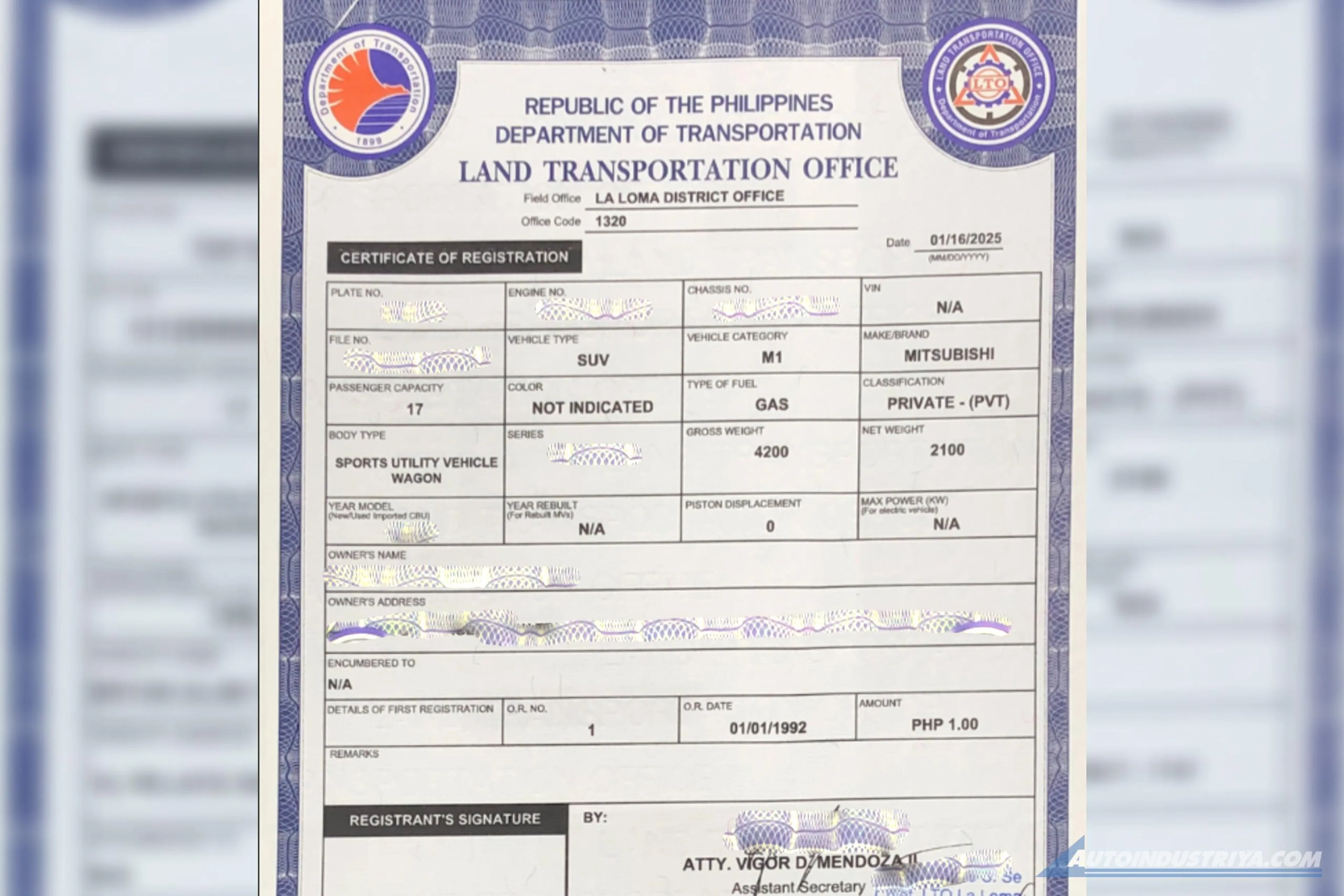 LTO faces security paper supply issue; issues guidelines for use of temporary CR
