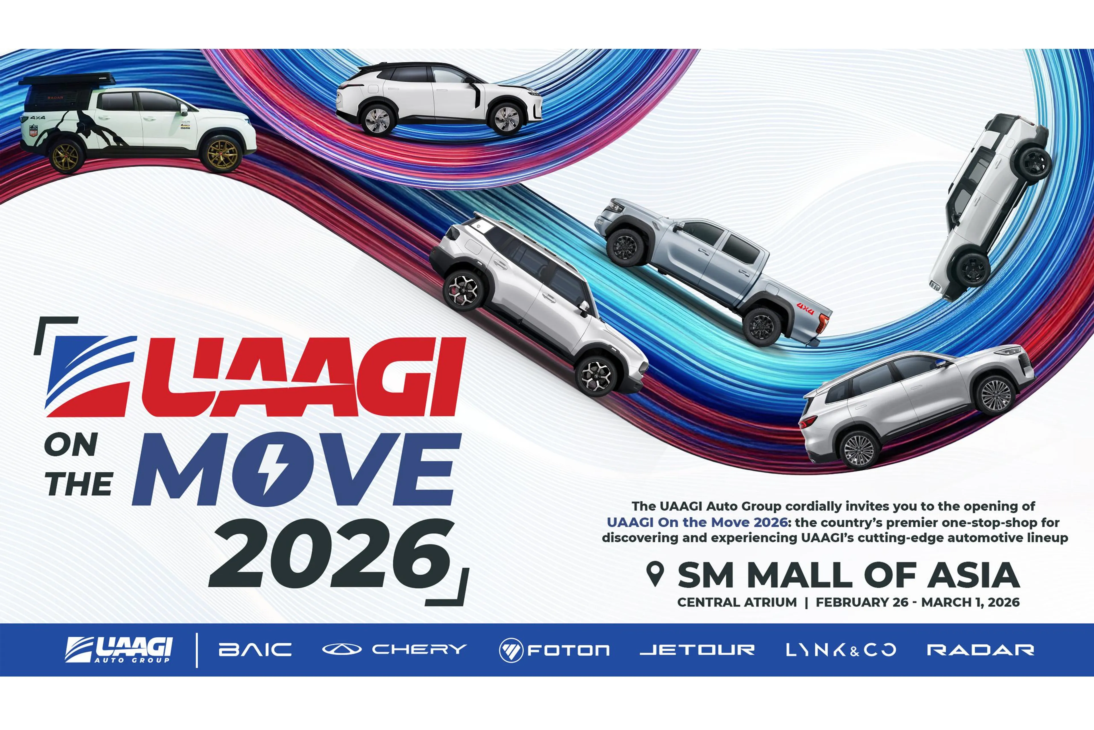 UAAGI On The Move roadshow starts February 26 at SM MOA