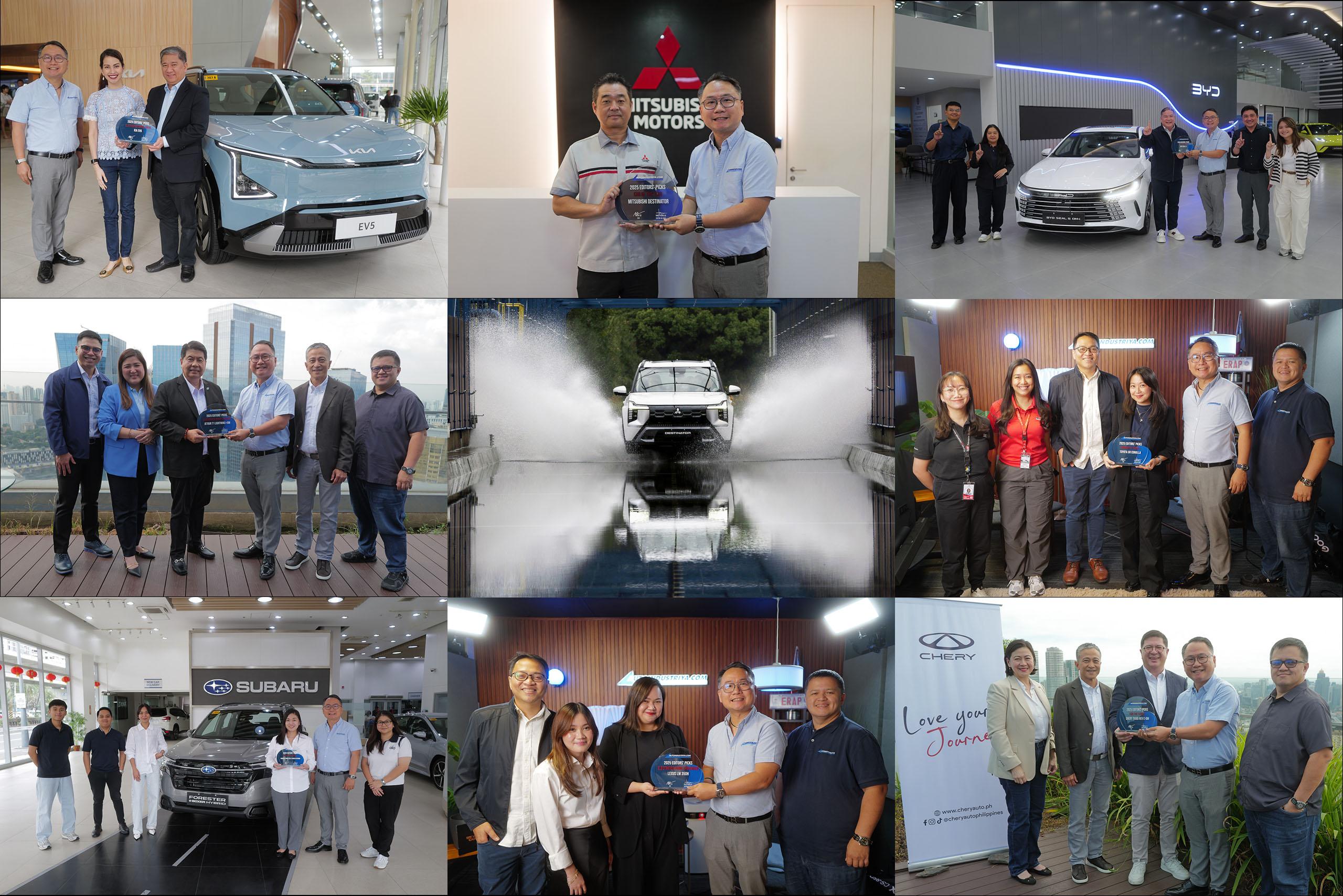 AutoIndustriya.com presents awards for 2025 Editors’ Picks