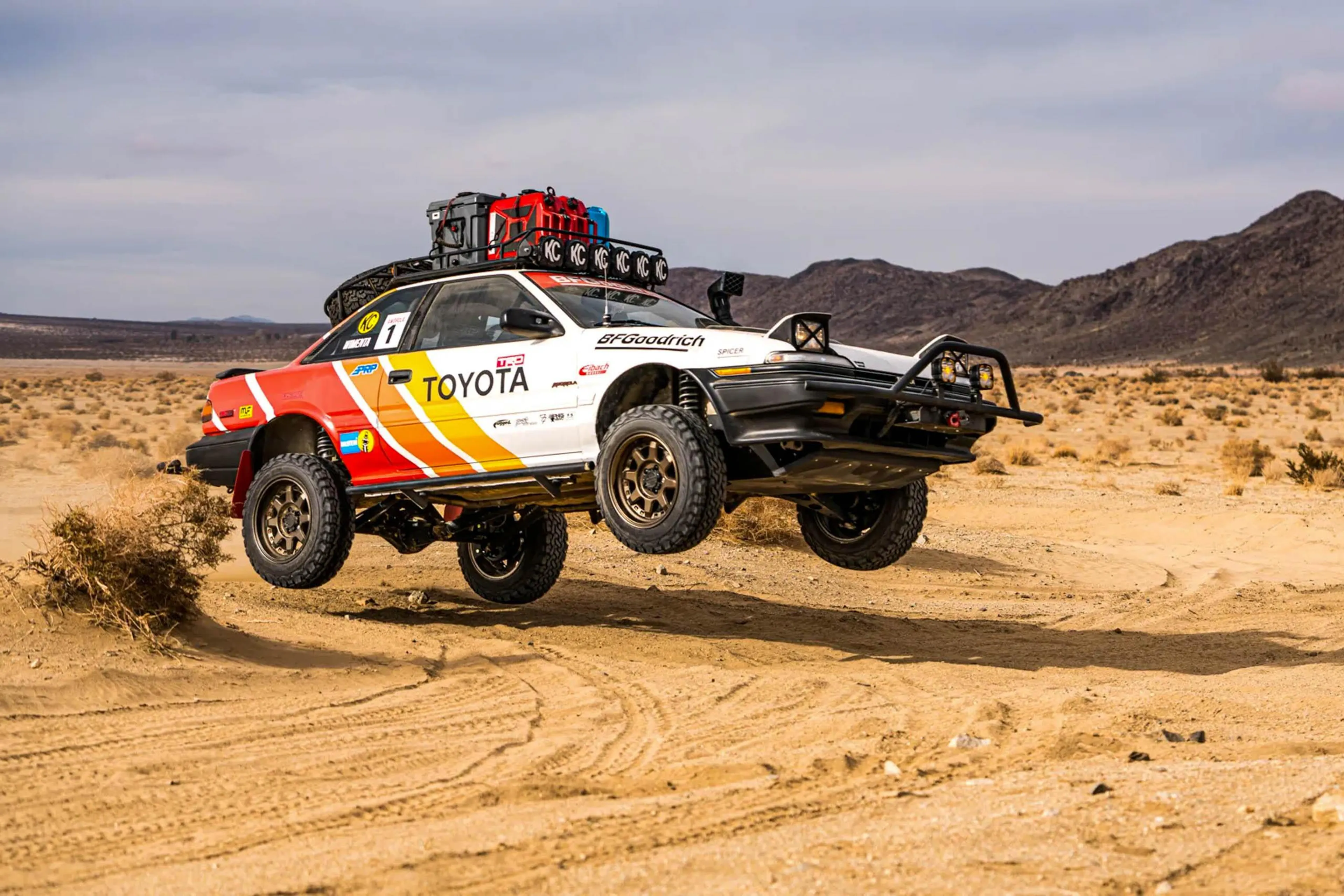 Classic Toyota Corolla coupe transforms into an AWD off-road runner