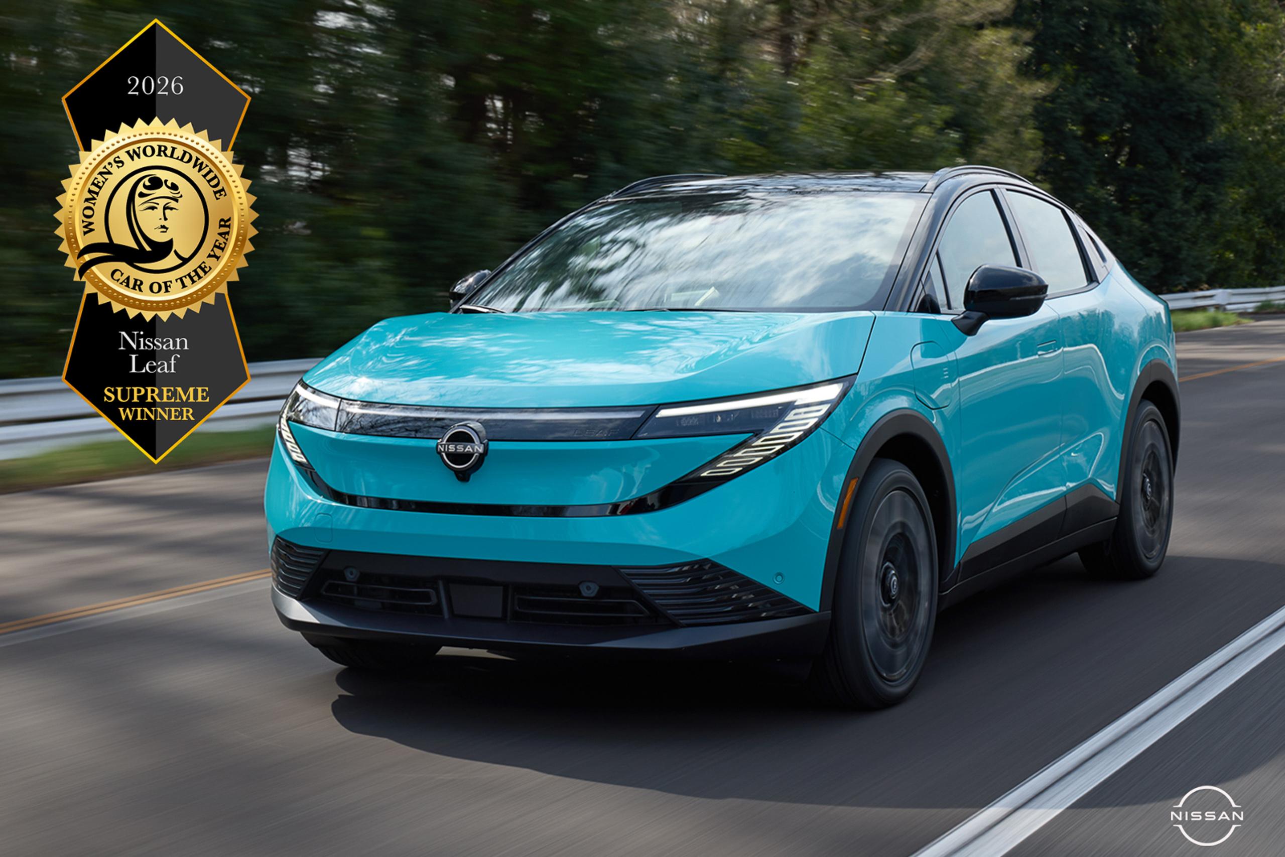 All-new Nissan Leaf wins 2026 Women’s Worldwide Car of the Year