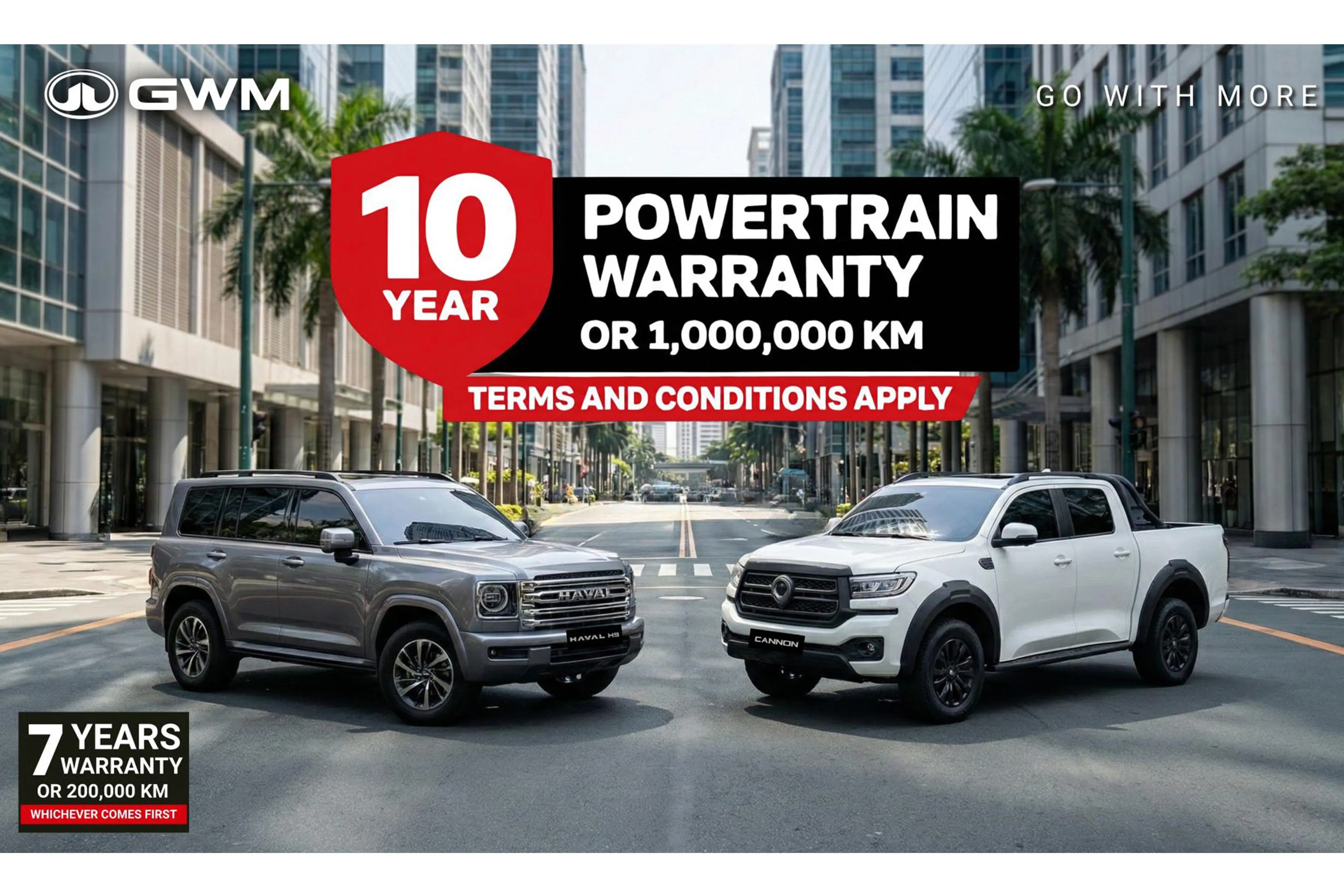 GWM Cannon, Haval H9 get 10-year engine warranty coverage in PH