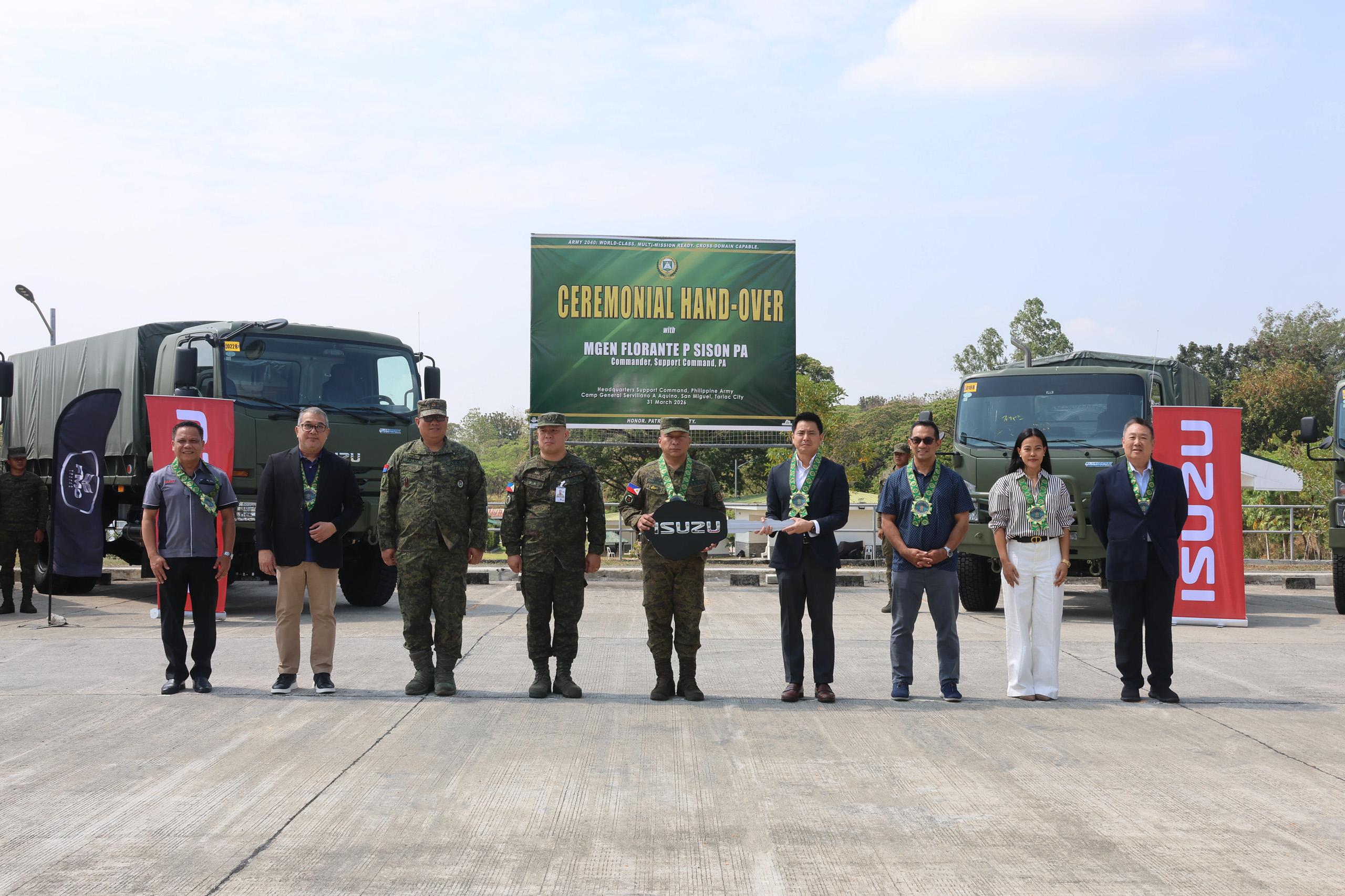 Isuzu turns over 205 new troop carriers to Philippine Army