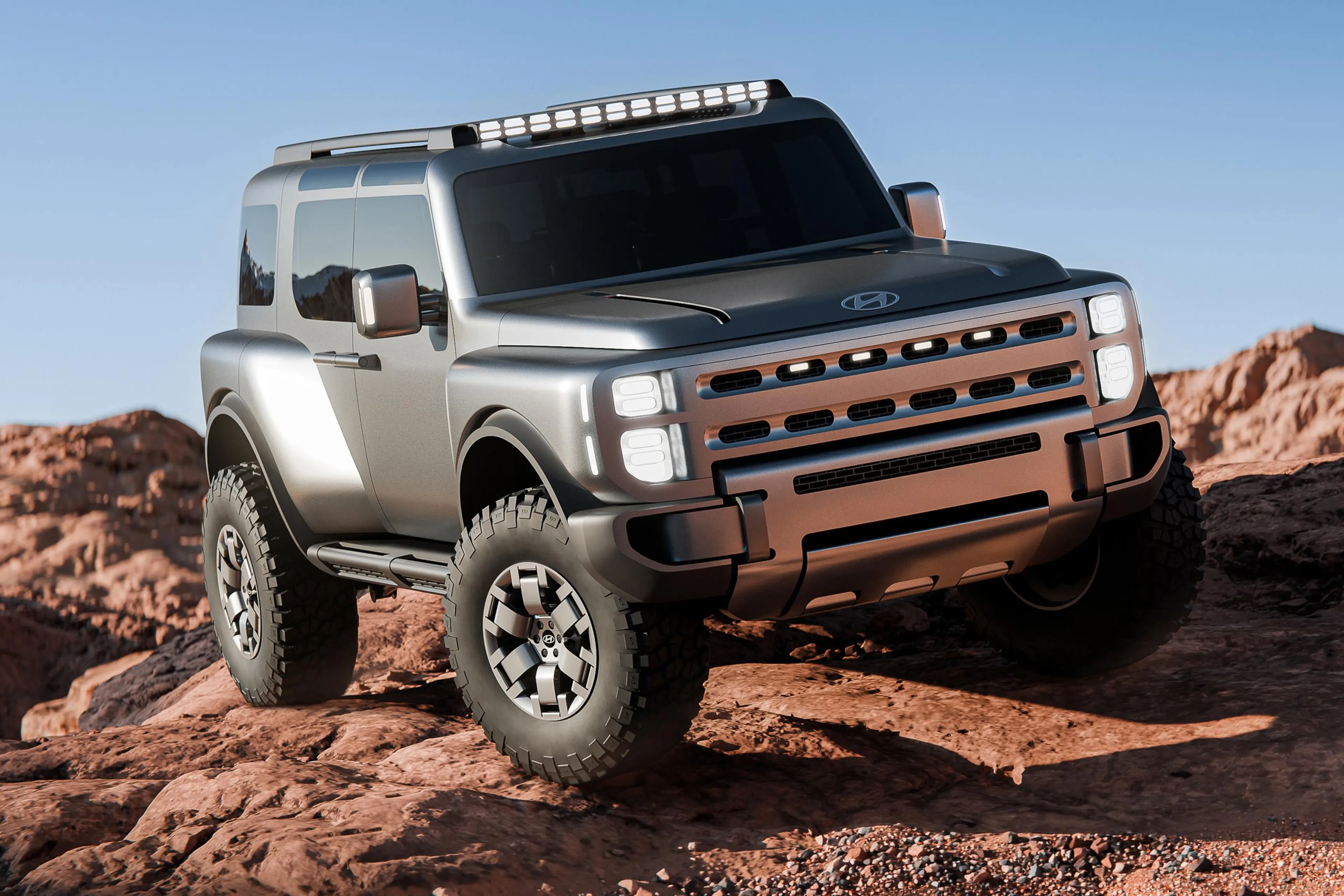 Hyundai shows frame-based 4x4 SUV intentions with Boulder Concept