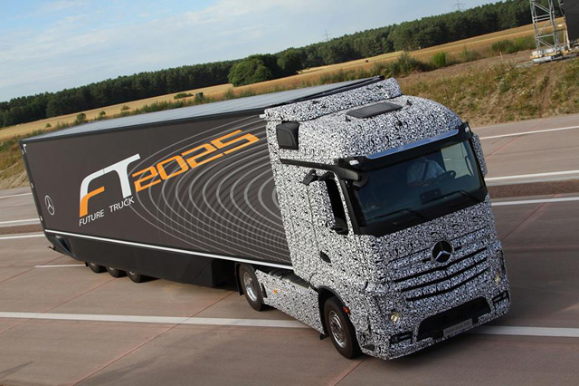 Mercedes-Benz reveals self driving Future Truck 2025 concept