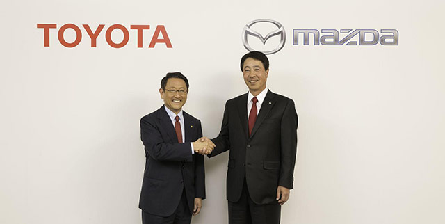 Toyota and Mazda announce long term partnership